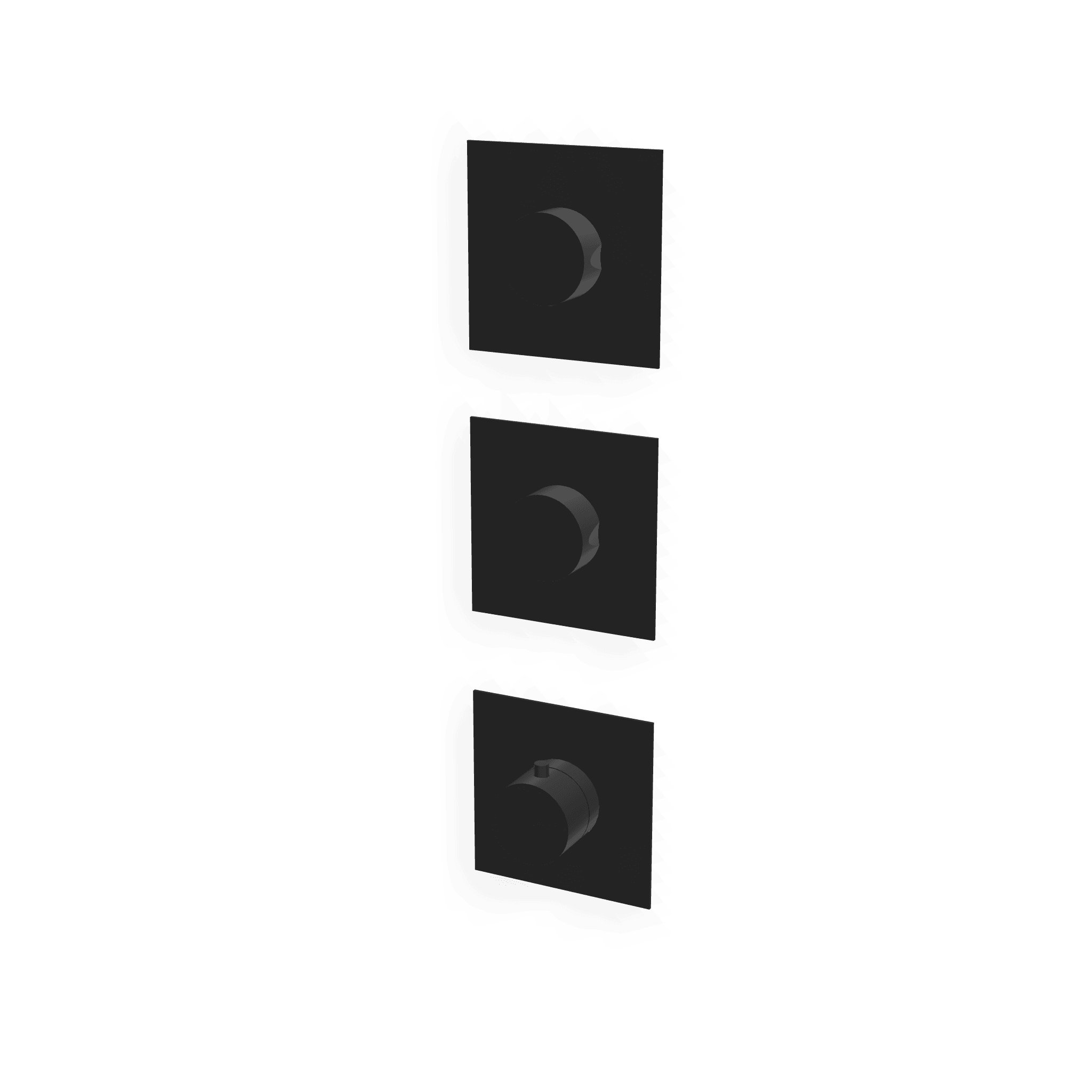 Внешняя часть термостатического смесителя для душа на 2 потребителя Up+
