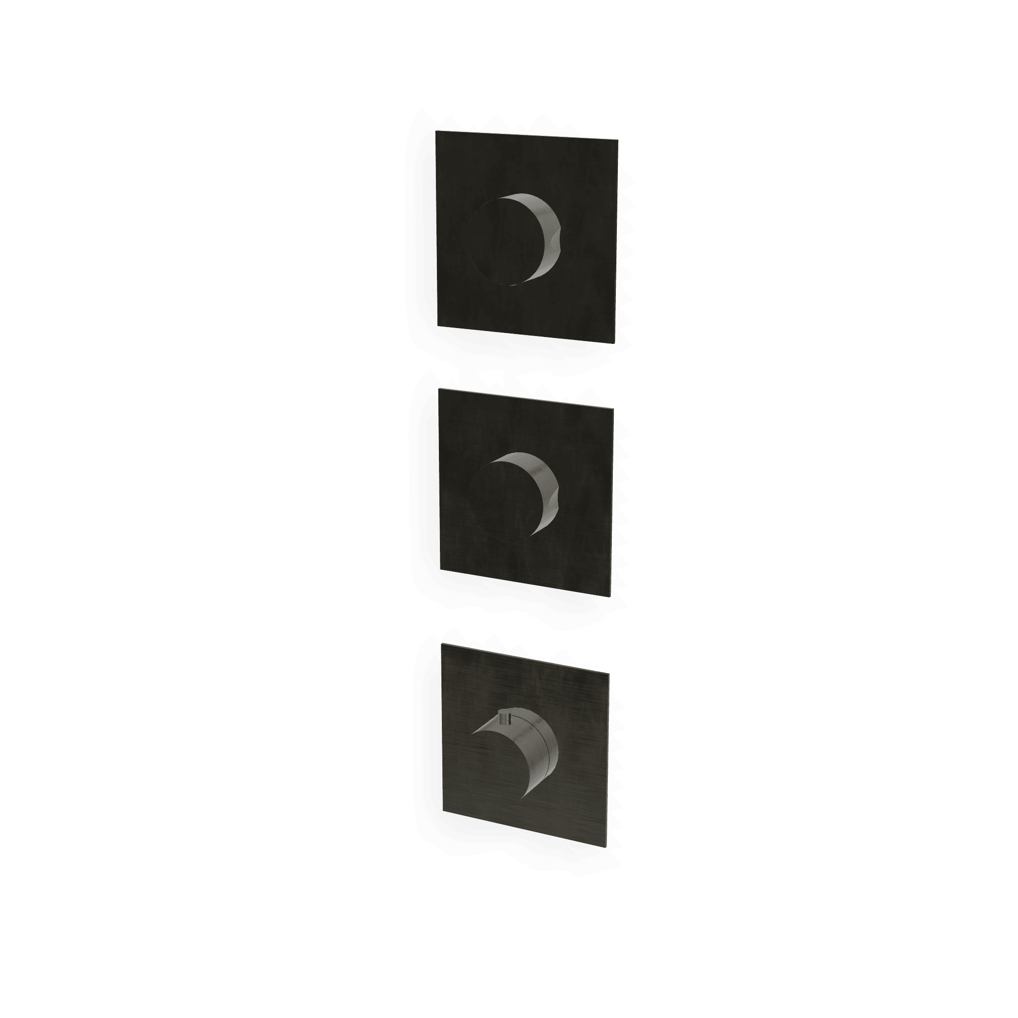 Внешняя часть термостатического смесителя для душа на 2 потребителя Up+