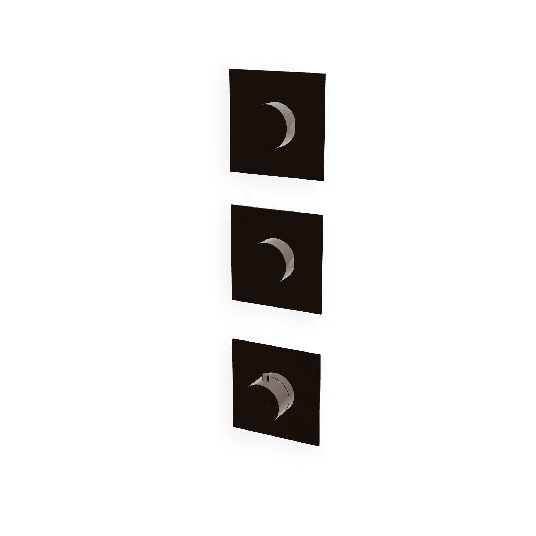 Внешняя часть термостатического смесителя для душа на 2 потребителя Up+