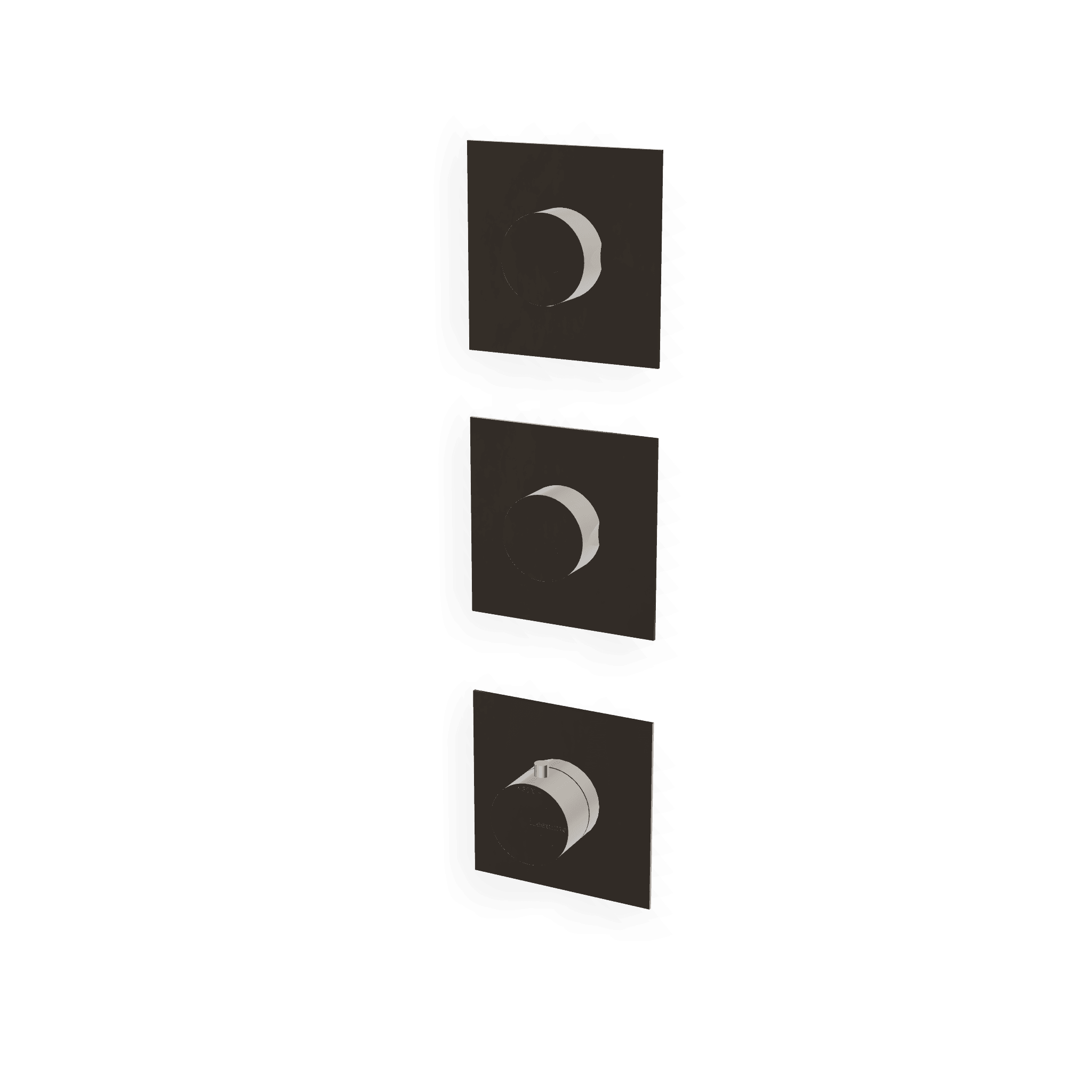 Внешняя часть термостатического смесителя для душа на 2 потребителя Up+