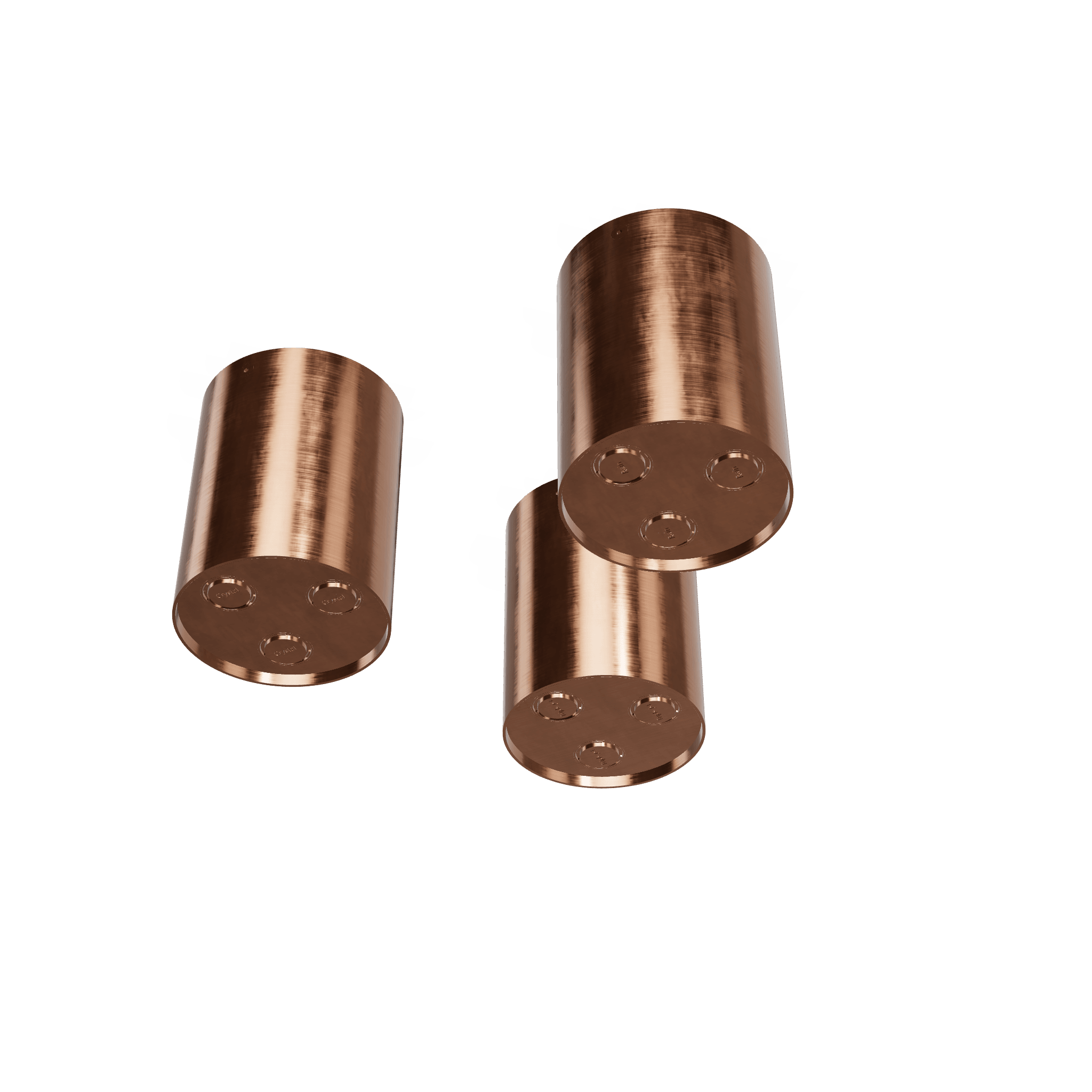 Потолочный верхний душ 3хD142 мм с режимами 