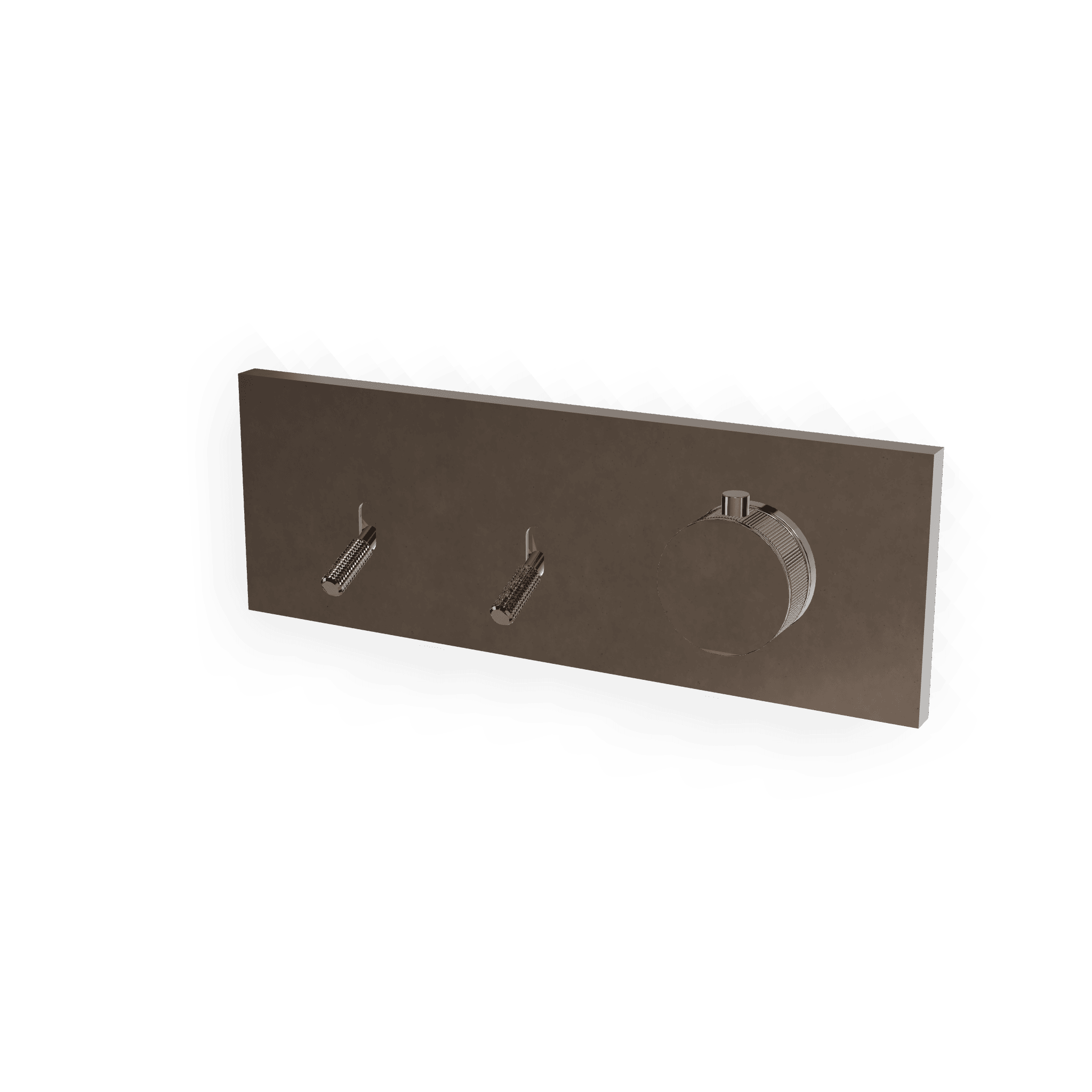 Внешняя часть термостатического смесителя для душа на 2 потребителя Watt