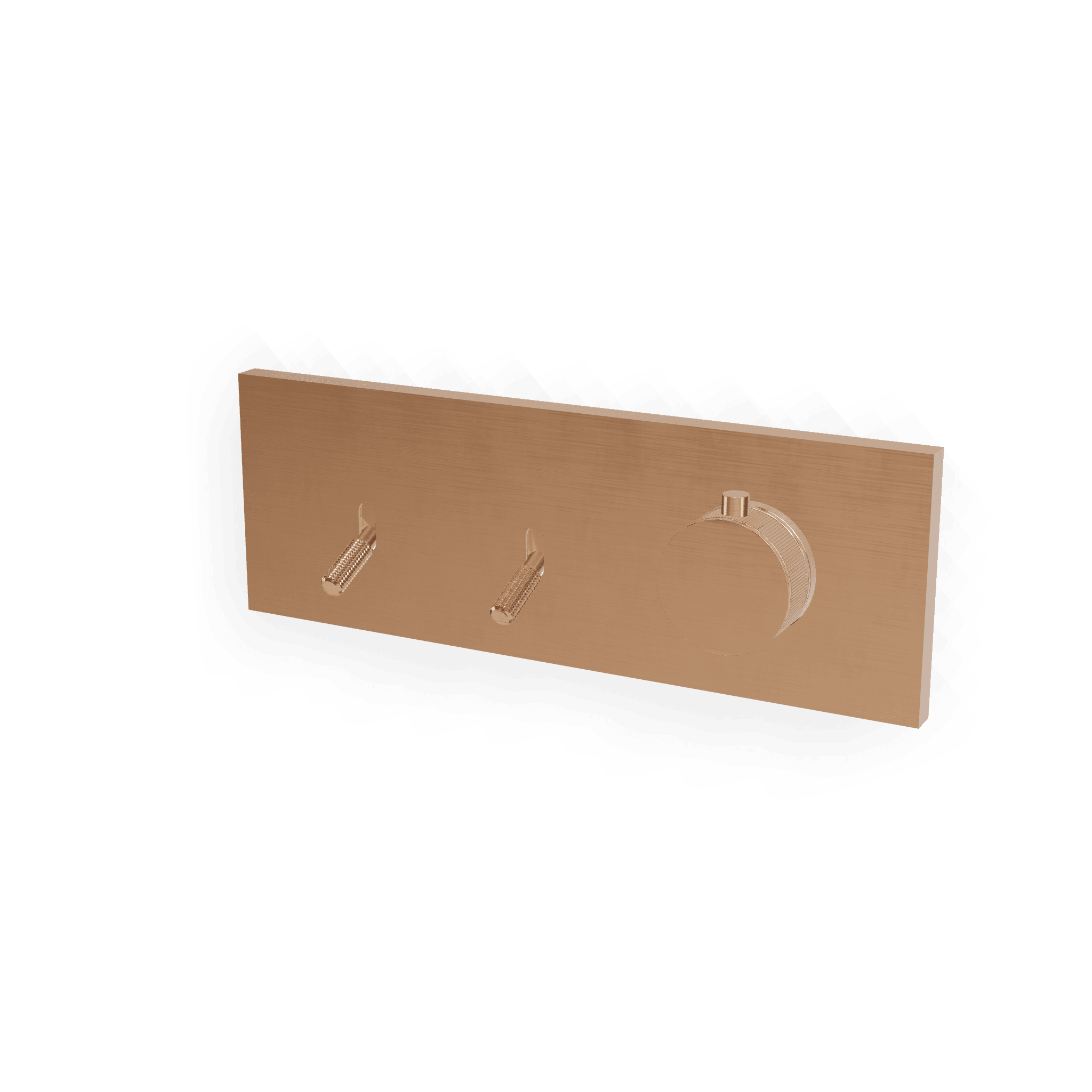 Внешняя часть термостатического смесителя для душа на 2 потребителя Watt