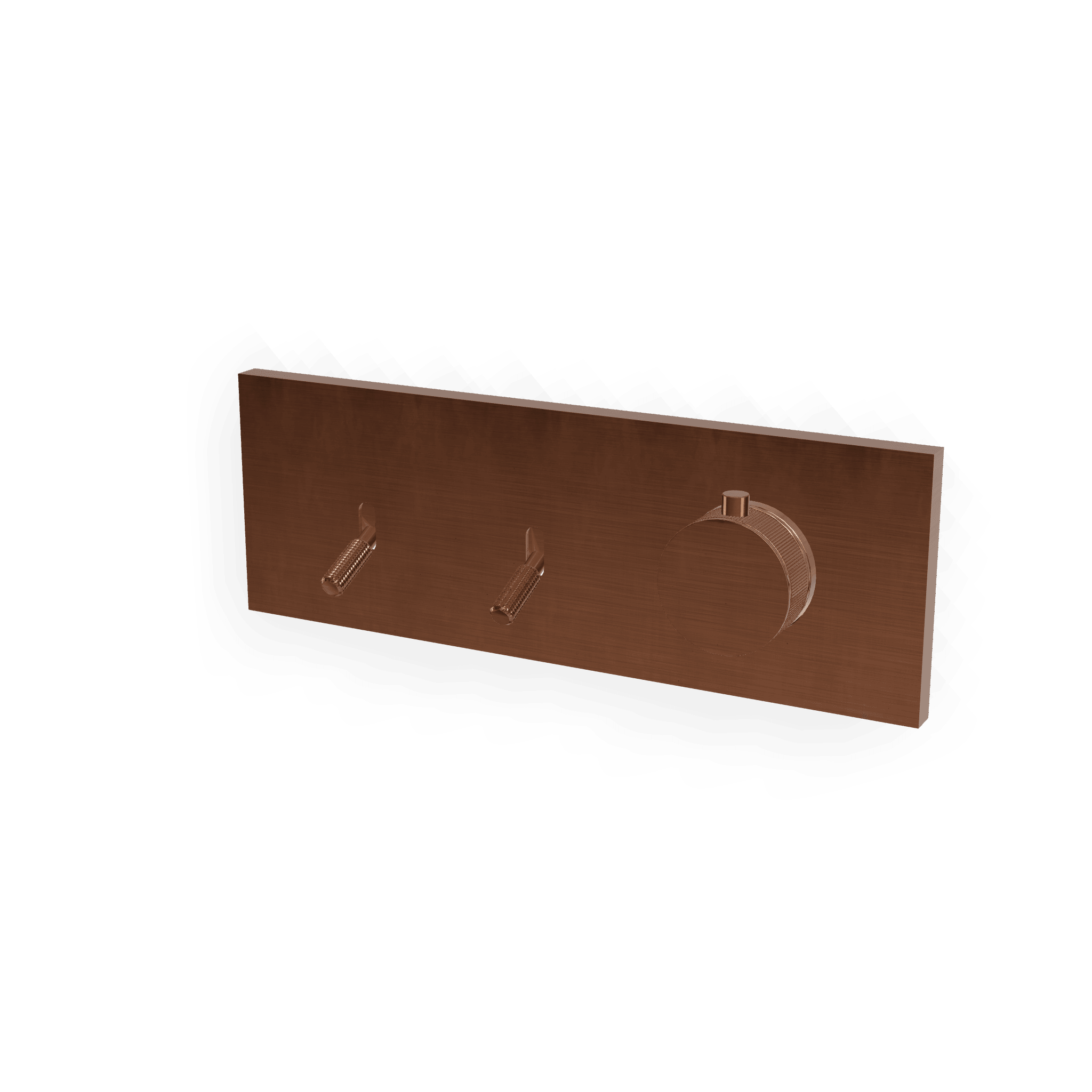 Внешняя часть термостатического смесителя для душа на 2 потребителя Watt