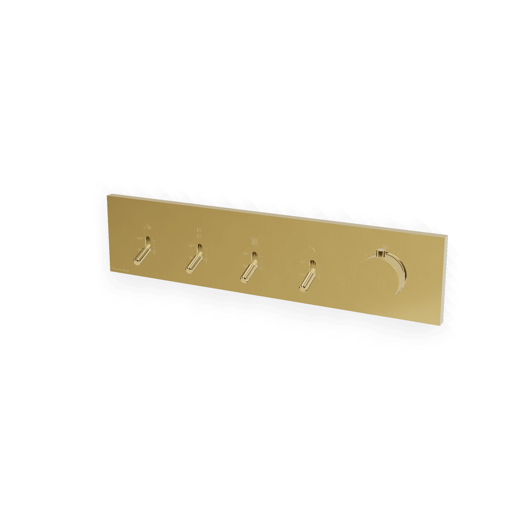 Внешняя часть термостатического смесителя для душа на 4 потребителя Watt