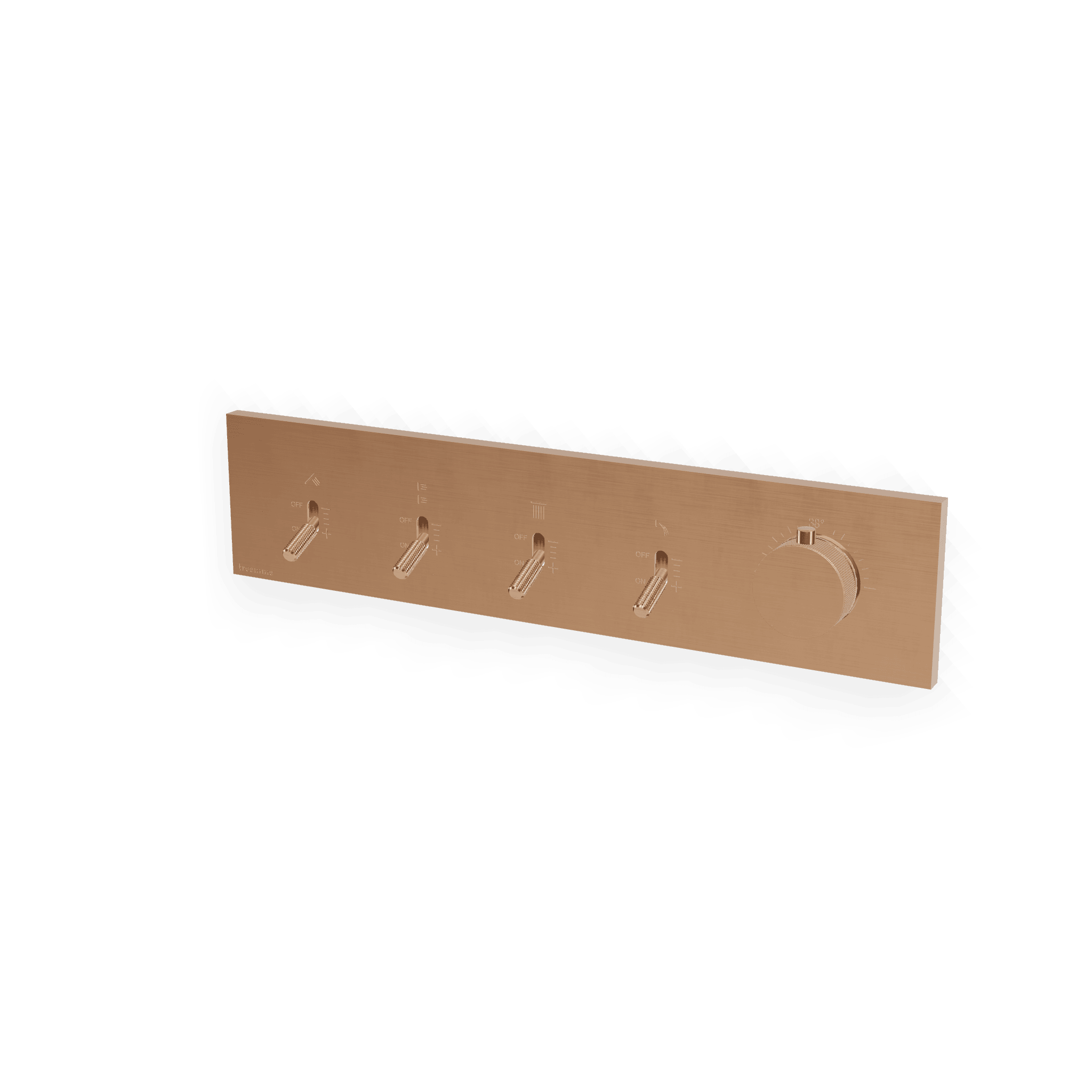 Внешняя часть термостатического смесителя для душа на 4 потребителя Watt