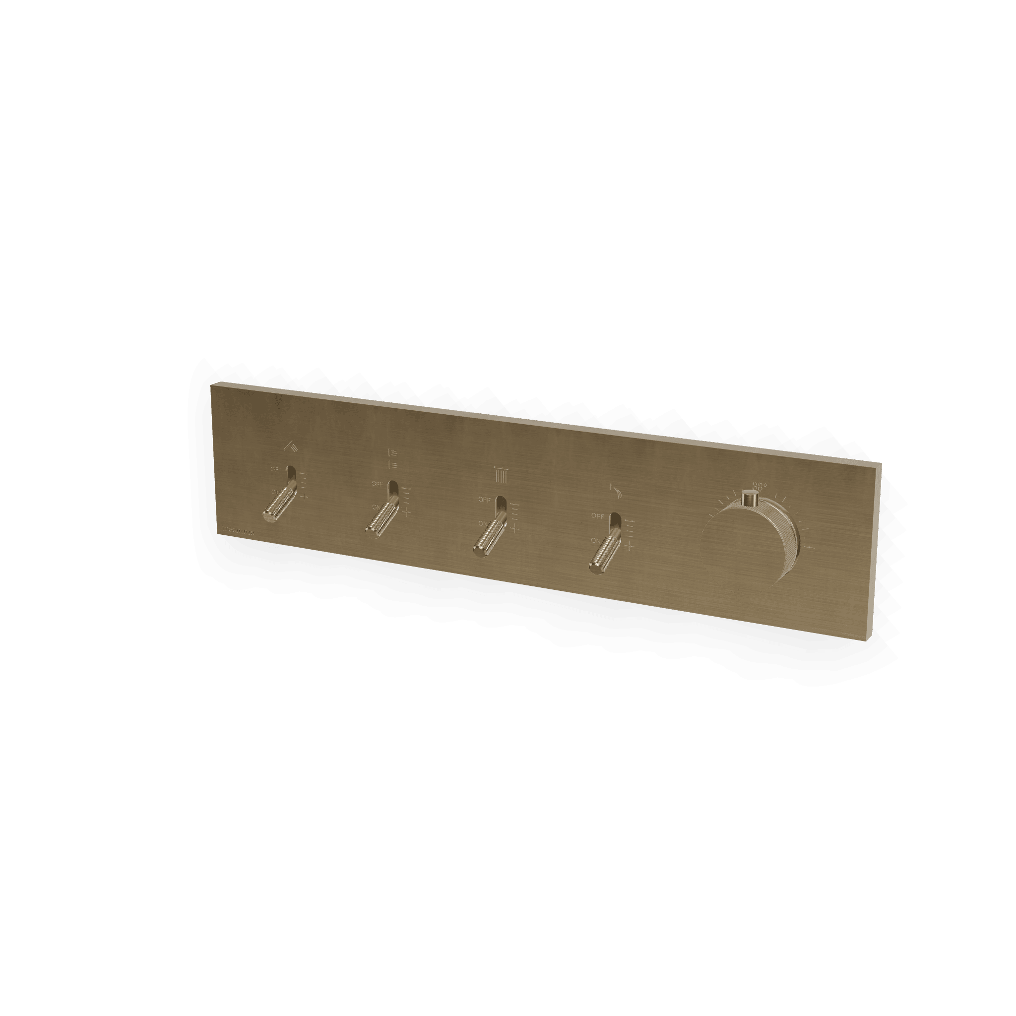 Внешняя часть термостатического смесителя для душа на 4 потребителя Watt