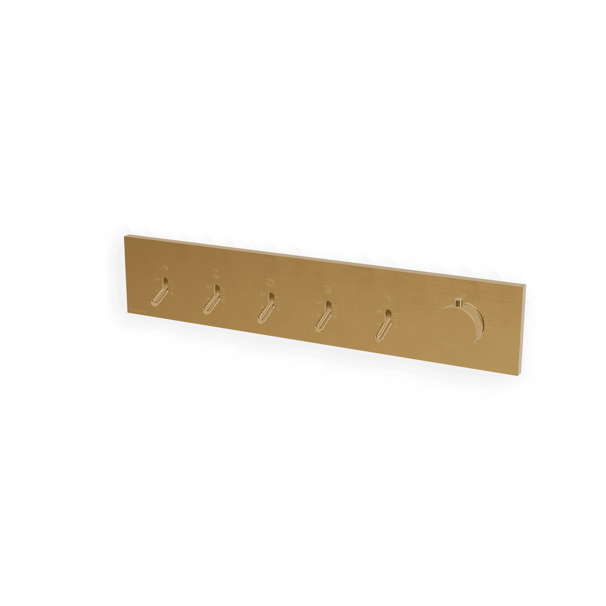 Внешняя часть термостатического смесителя для душа на 5 потребителей Watt