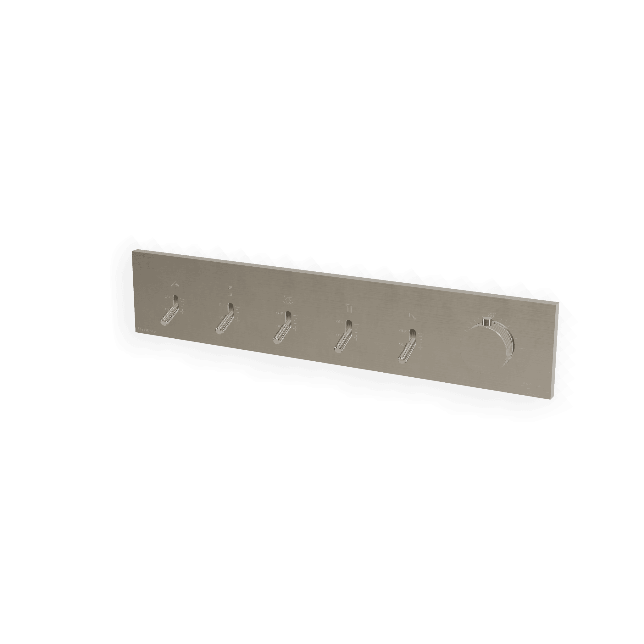 Внешняя часть термостатического смесителя для душа на 5 потребителей Watt