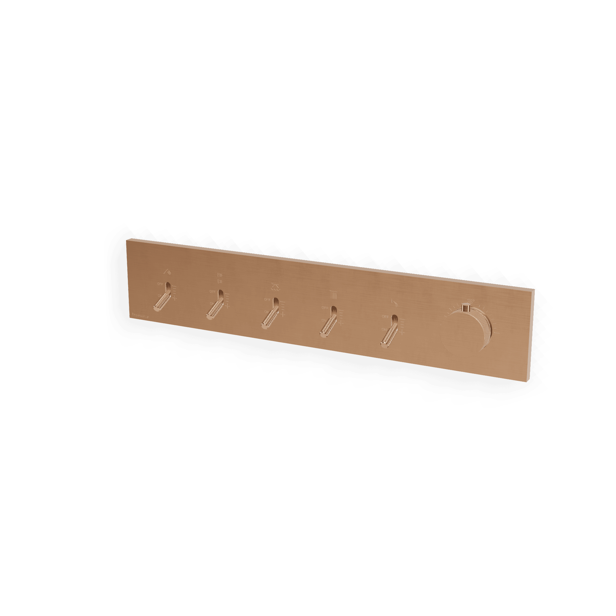 Внешняя часть термостатического смесителя для душа на 5 потребителей Watt