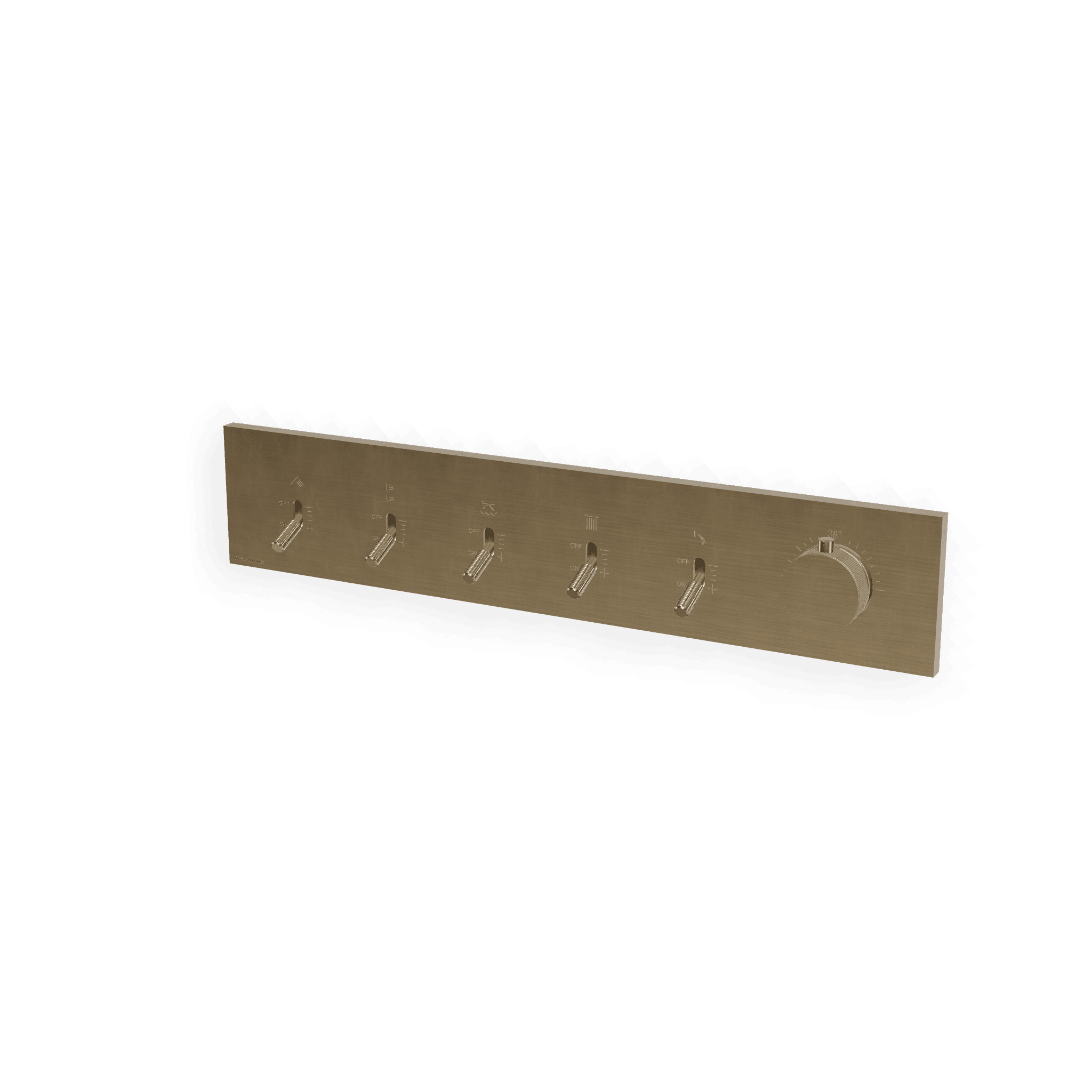 Внешняя часть термостатического смесителя для душа на 5 потребителей Watt