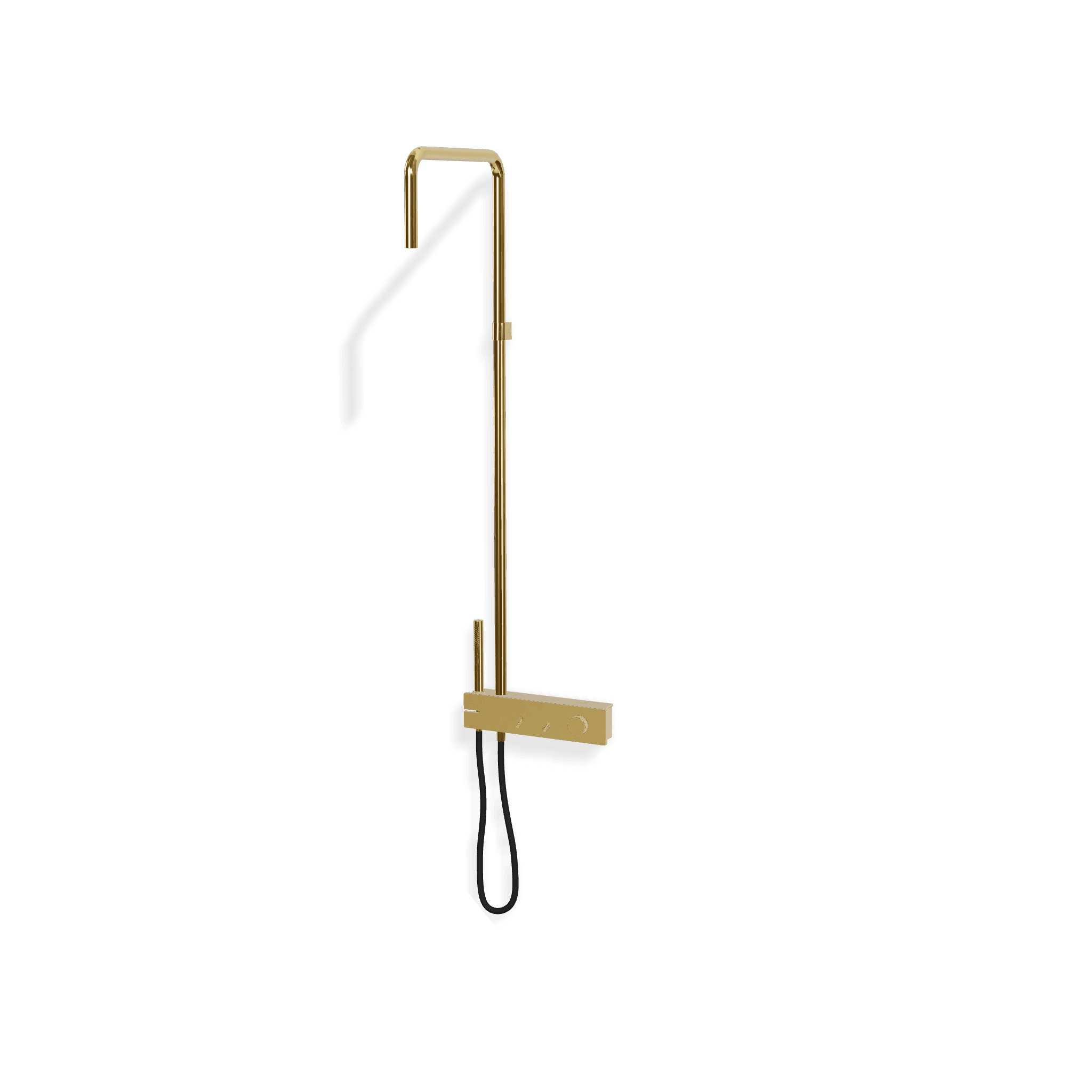 Душевая колонна со смесителем, ручным и верхним душем с аэратором Watt