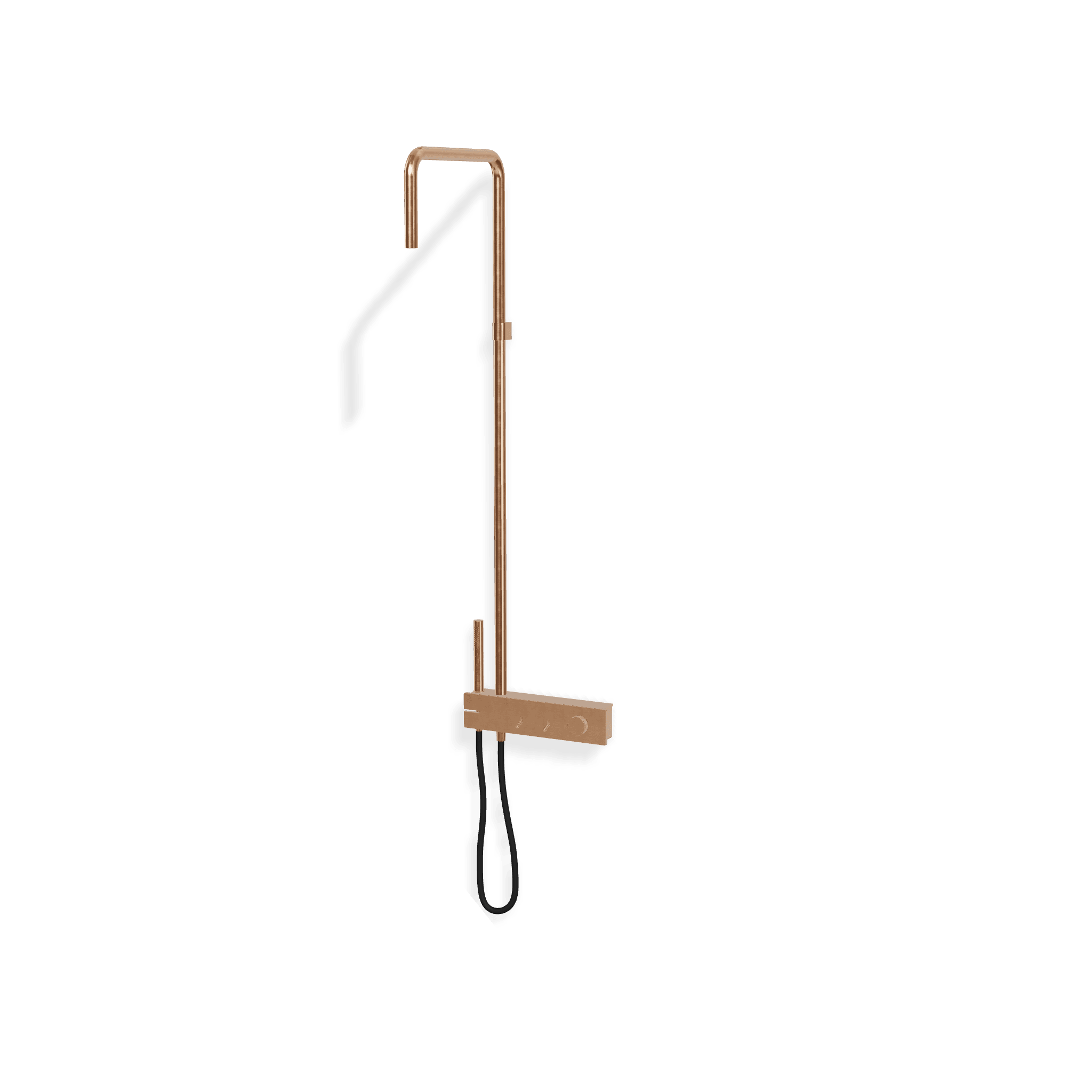 Душевая колонна со смесителем, ручным и верхним душем с аэратором Watt