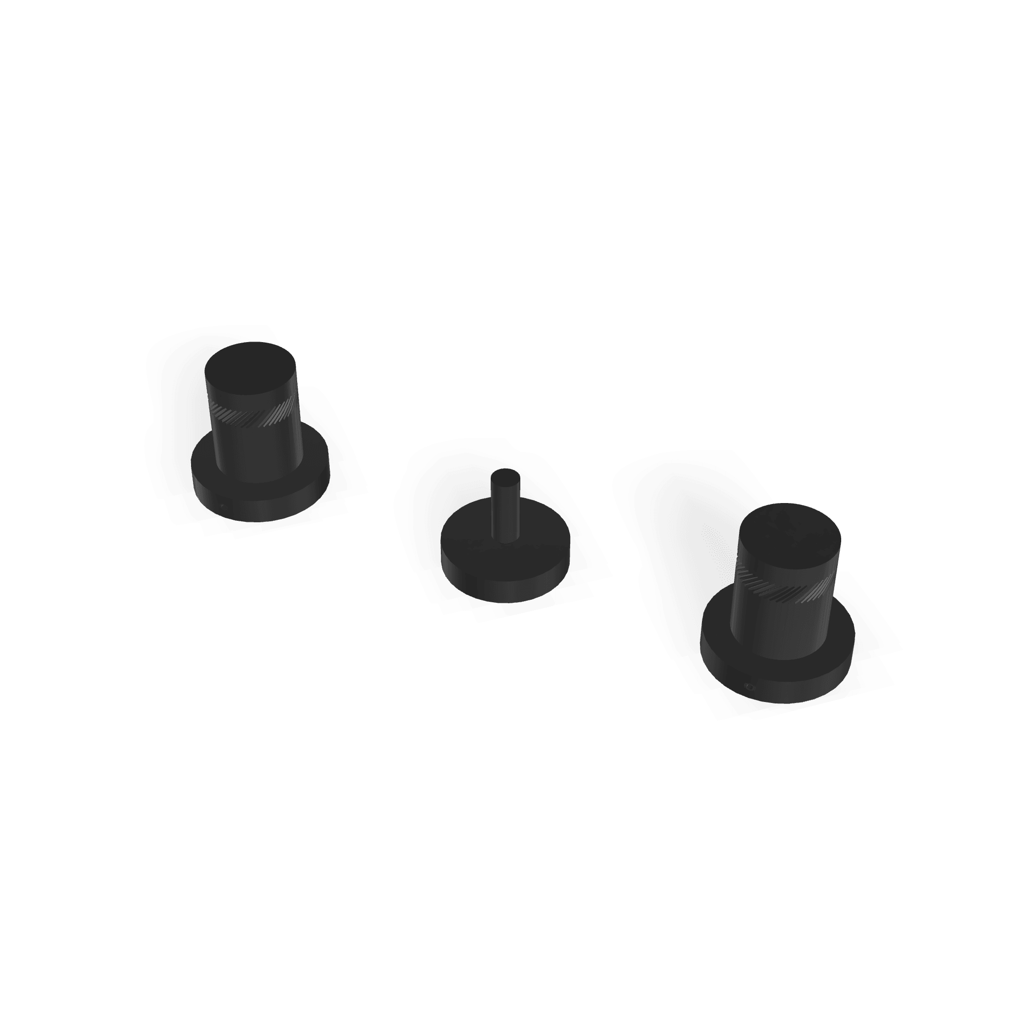 Смеситель для биде на 3 отвестия без излива X-Change