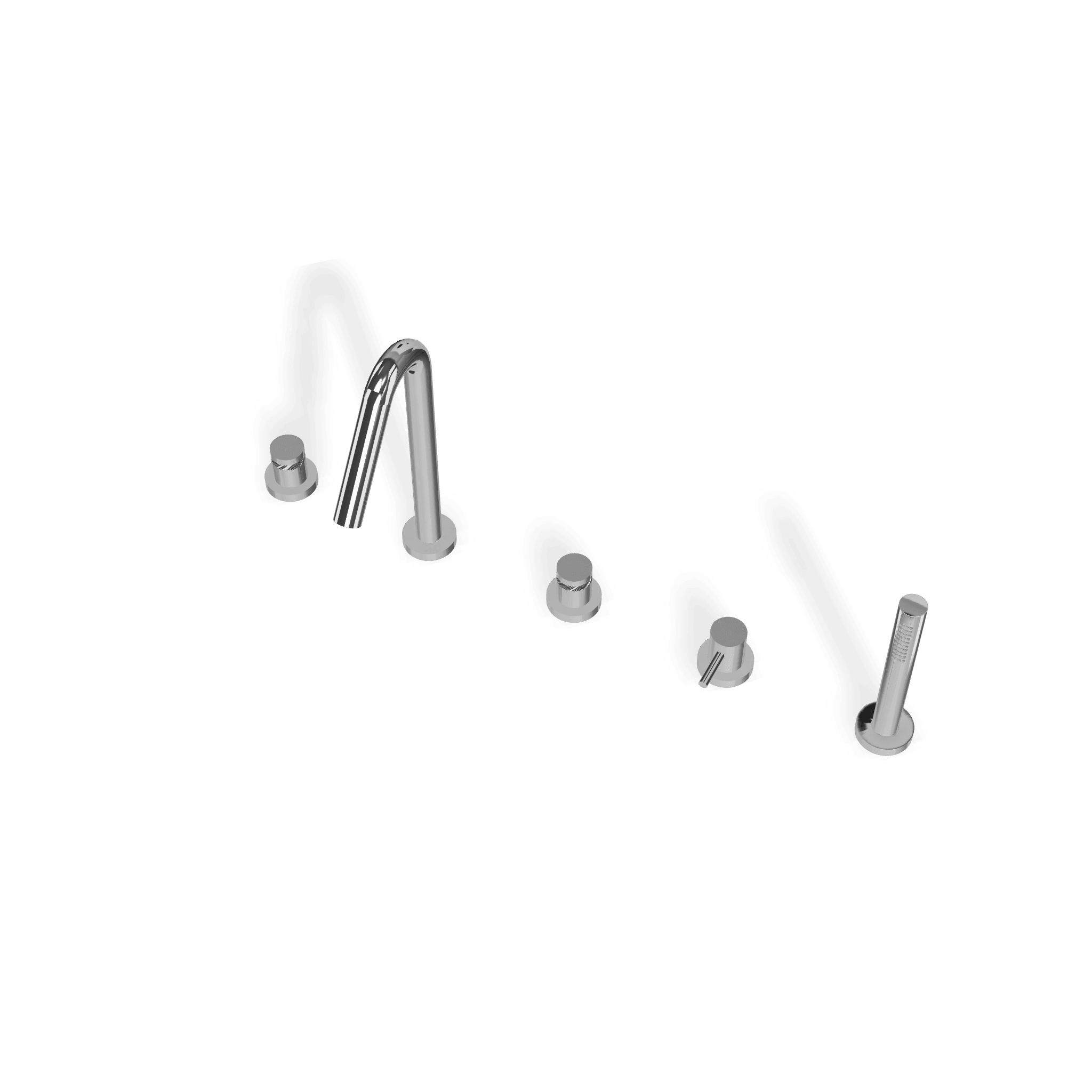 Смеситель на борт ванны на 5 отверстий X-Change