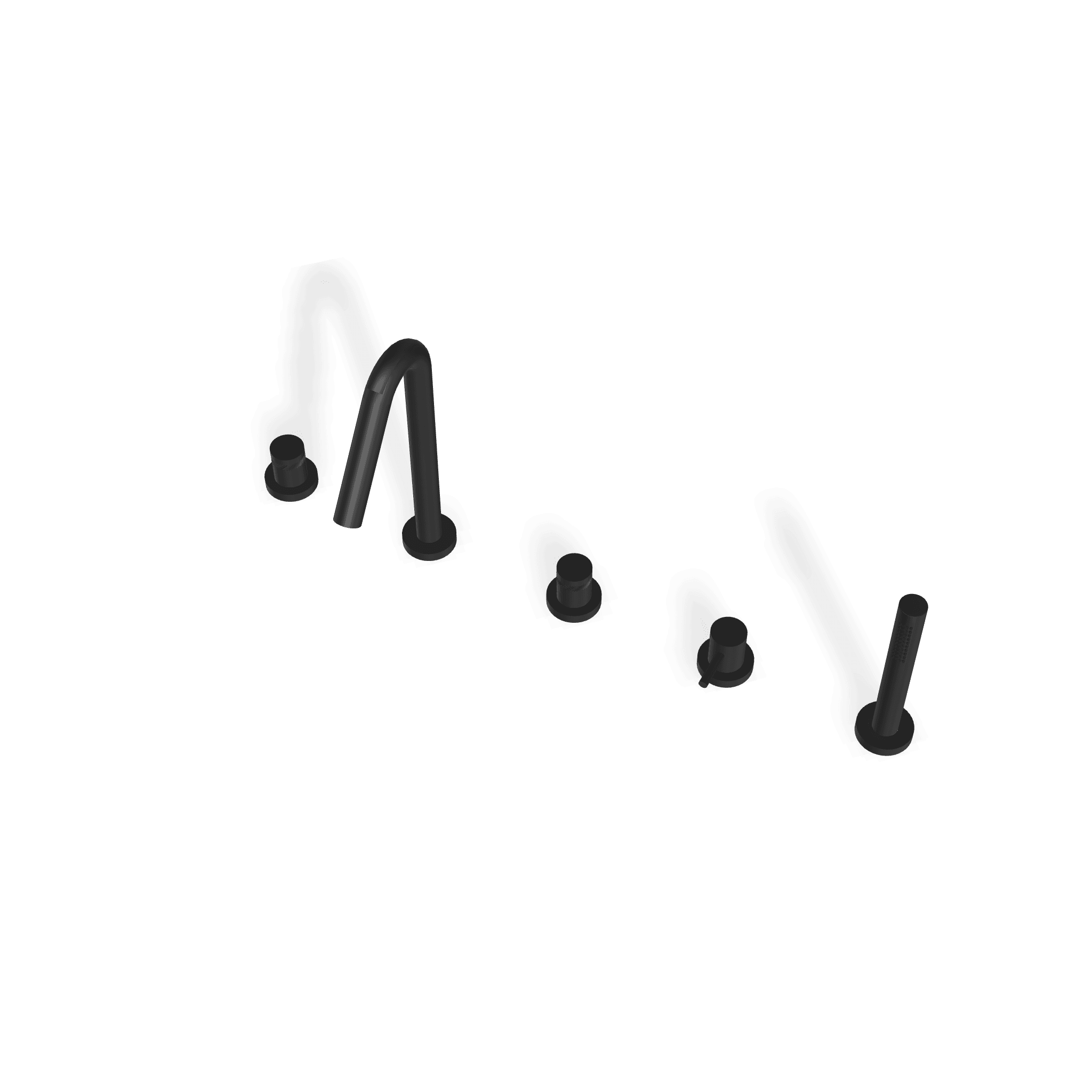 Смеситель на борт ванны на 5 отверстий X-Change