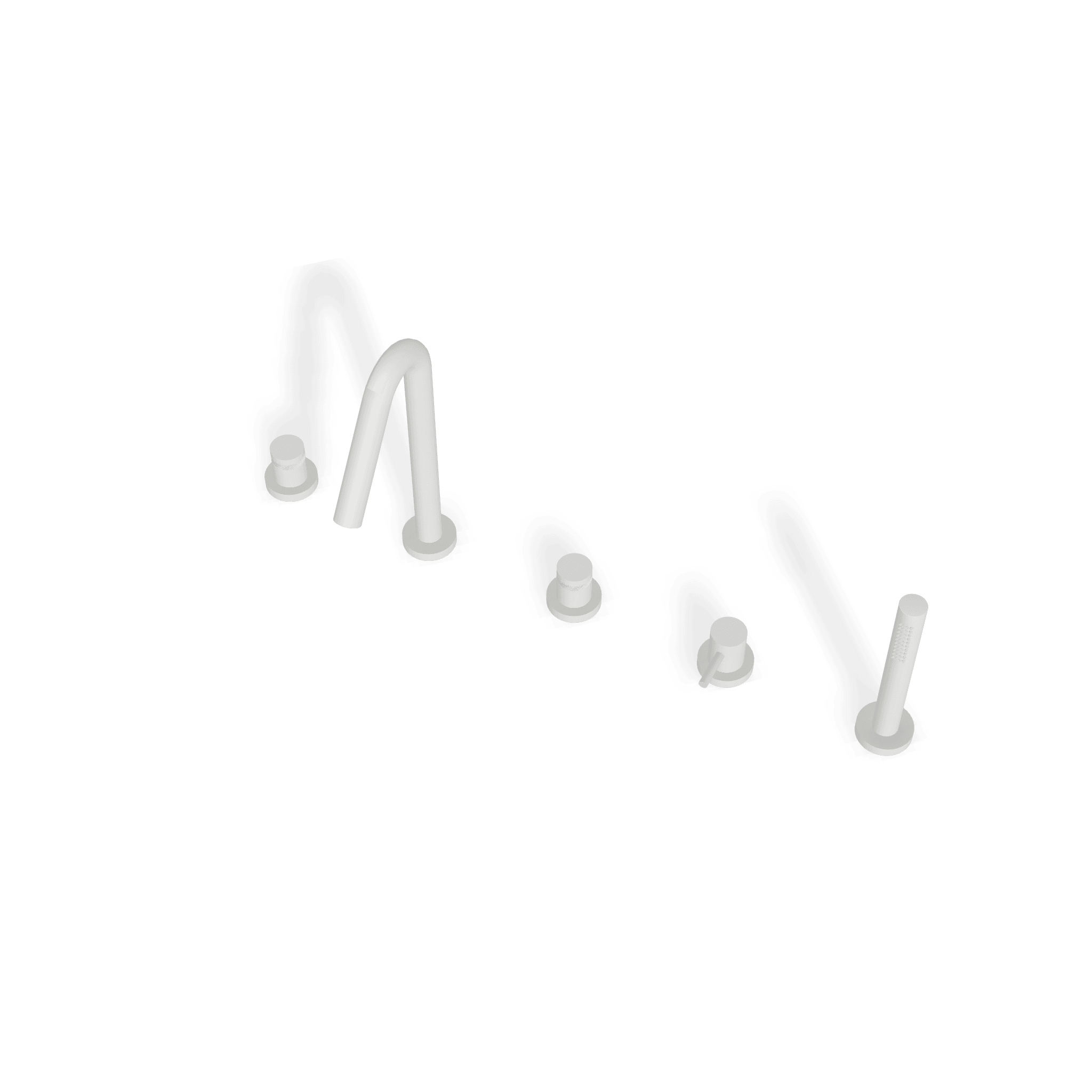 Смеситель на борт ванны на 5 отверстий X-Change