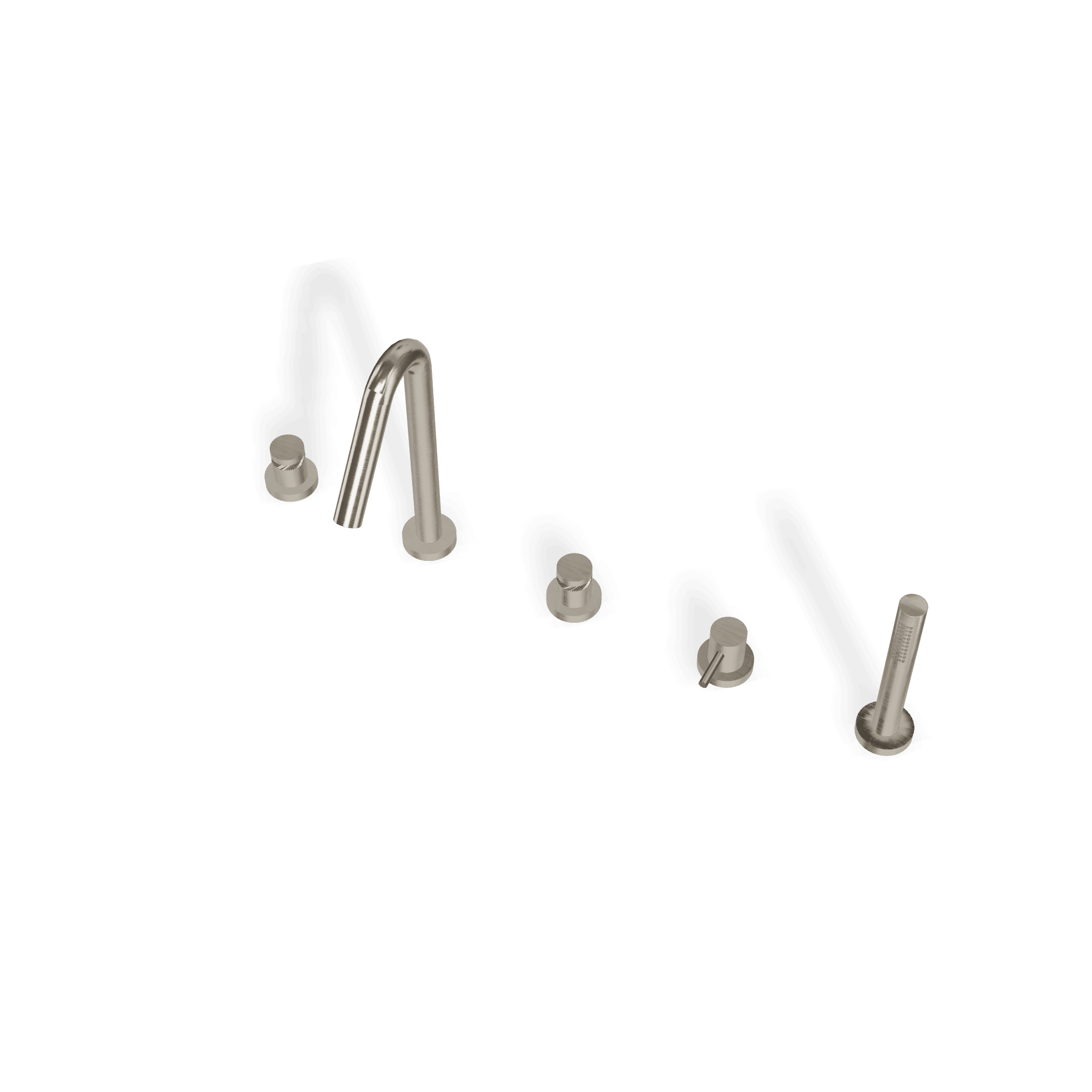 Смеситель на борт ванны на 5 отверстий X-Change