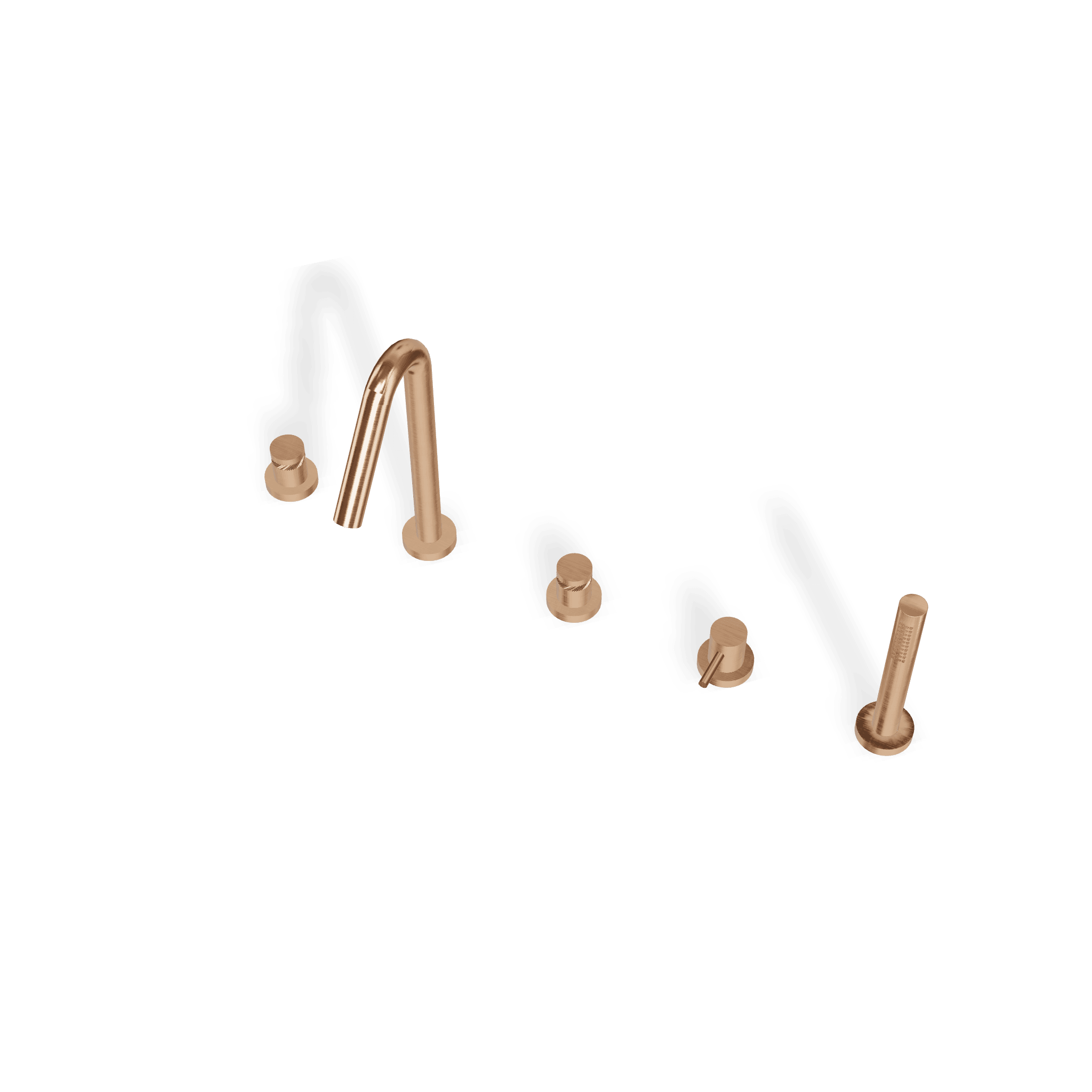 Смеситель на борт ванны на 5 отверстий X-Change