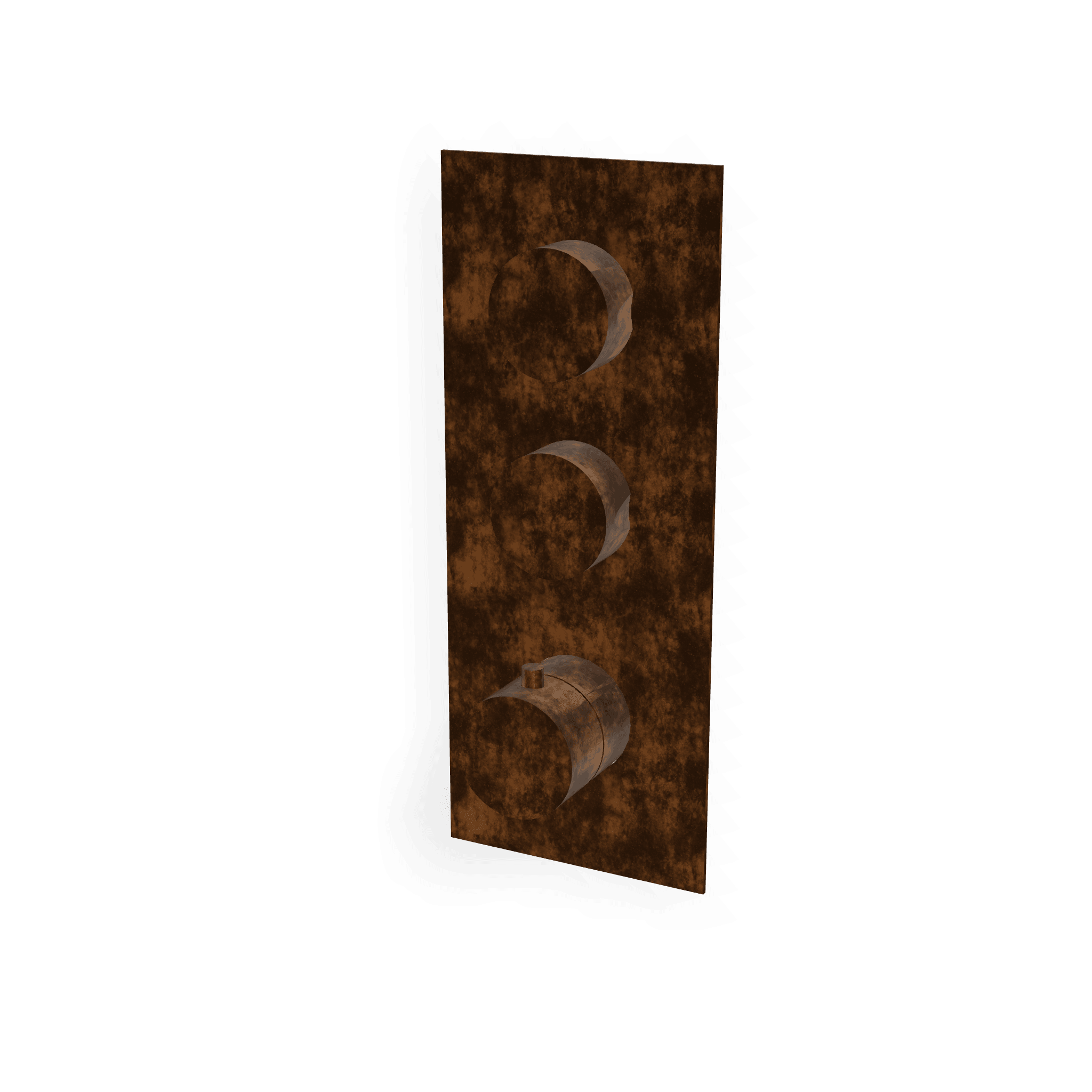 Внешняя часть термостатического смесителя для душа на 2 потребителя Up+