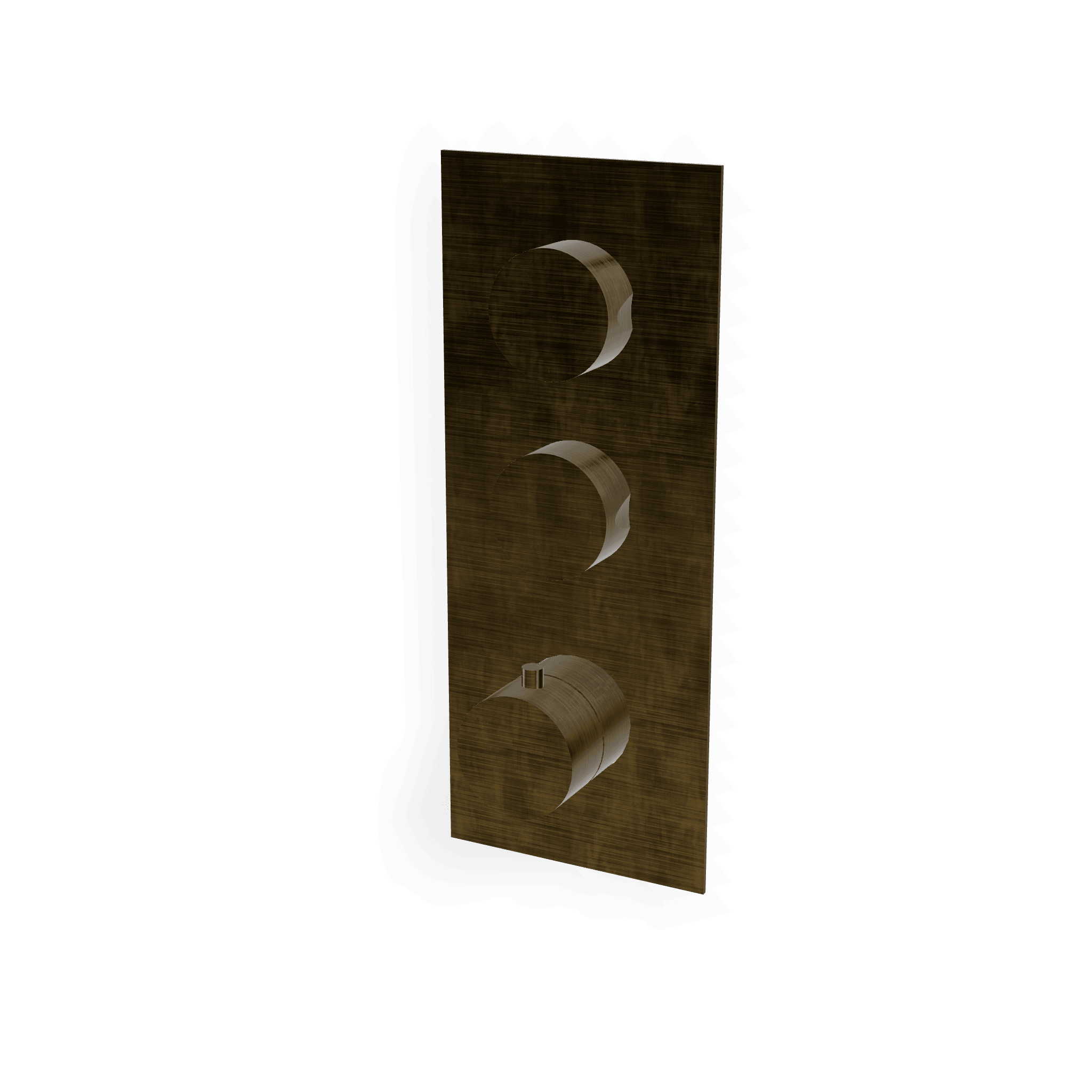 Внешняя часть термостатического смесителя для душа на 2 потребителя Up+