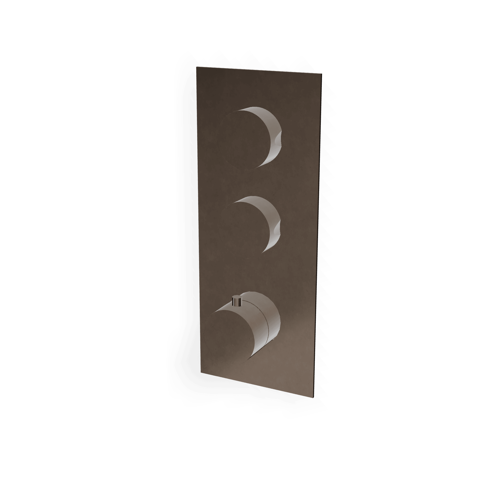 Внешняя часть термостатического смесителя для душа на 2 потребителя Up+