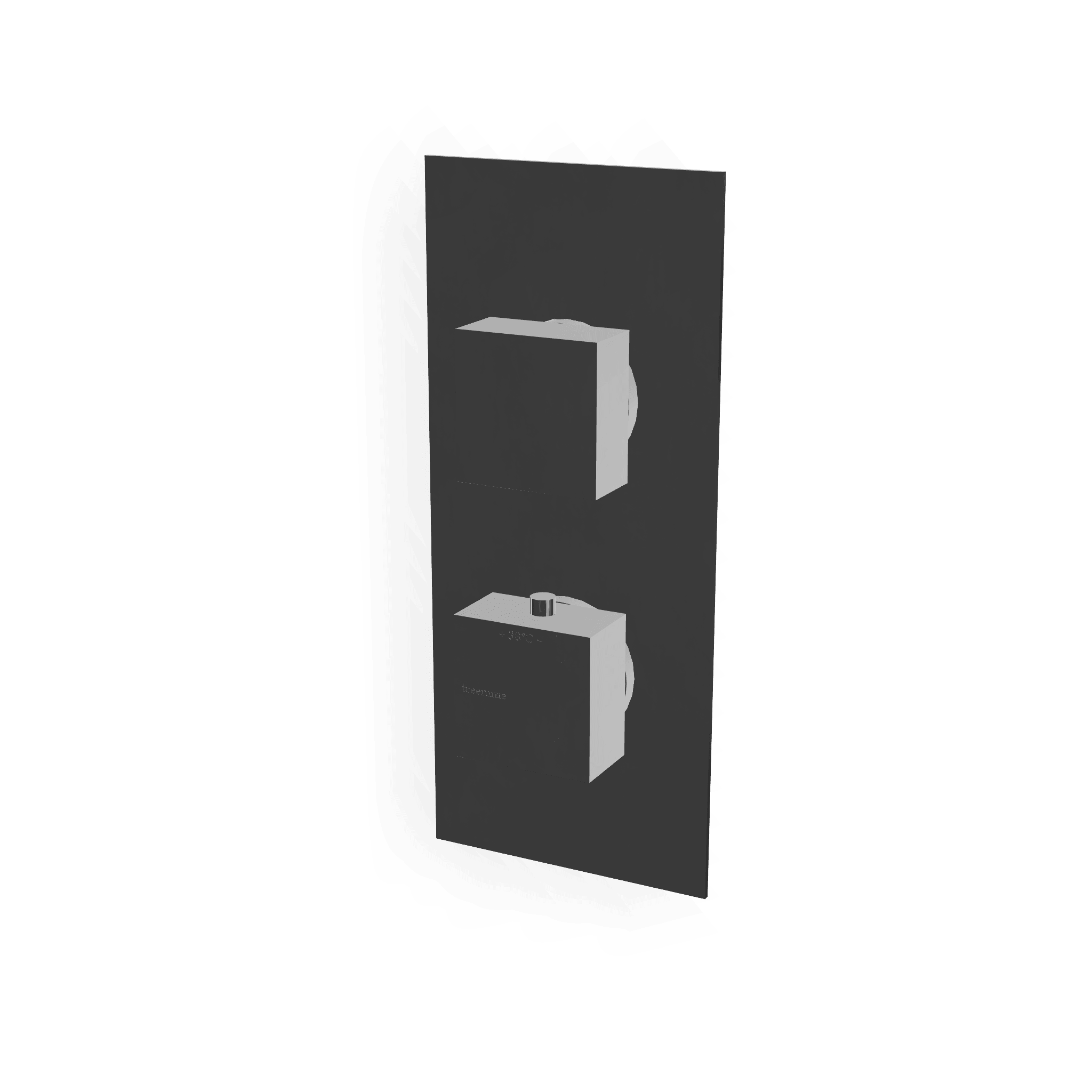 Внешняя часть термостатического смесителя на 3 потребителя