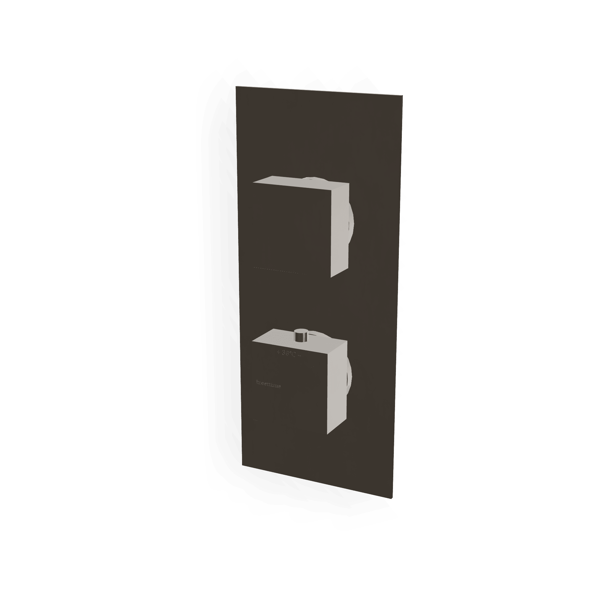 Внешняя часть термостатического смесителя на 3 потребителя