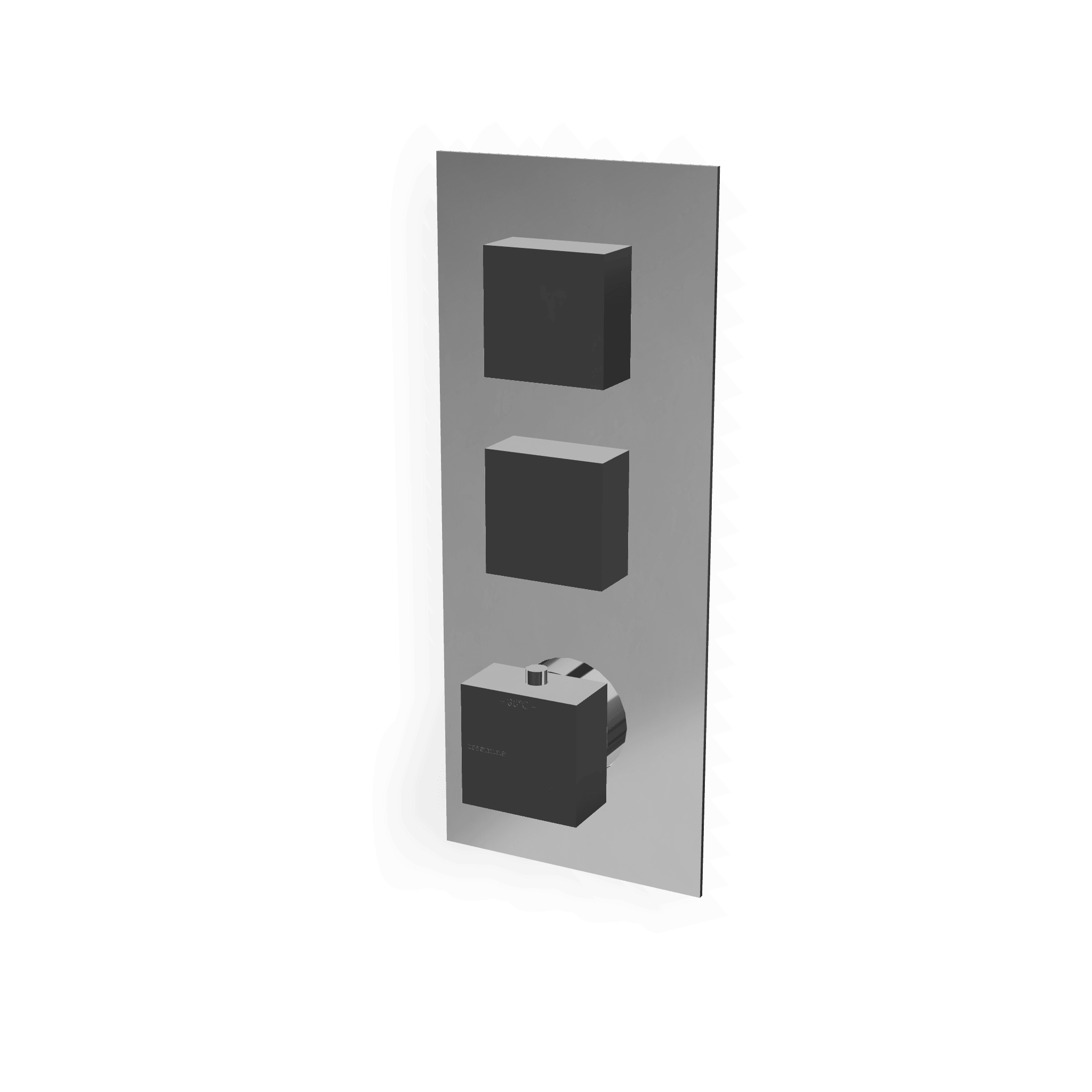 Внешняя часть термостатического смесителя для душа на 2 потребителя X-Change