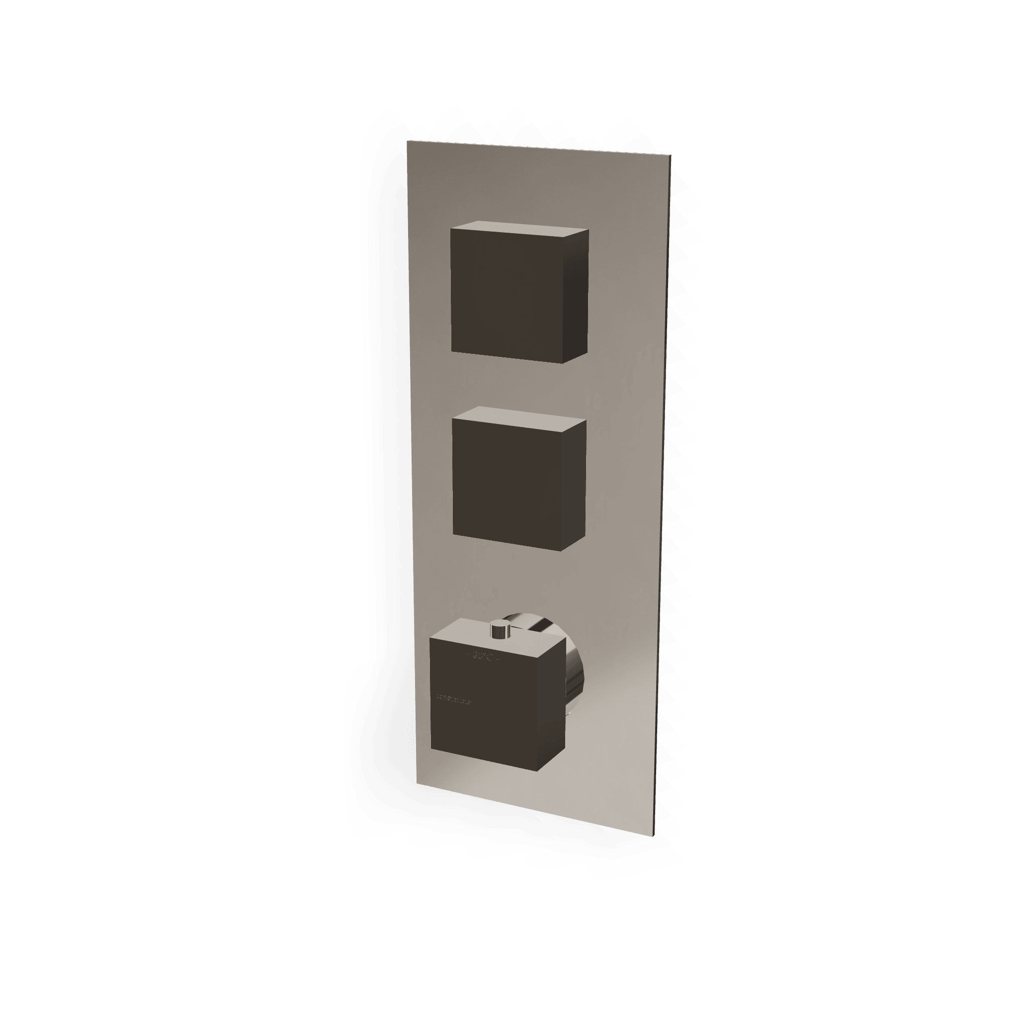 Внешняя часть термостатического смесителя для душа на 2 потребителя X-Change