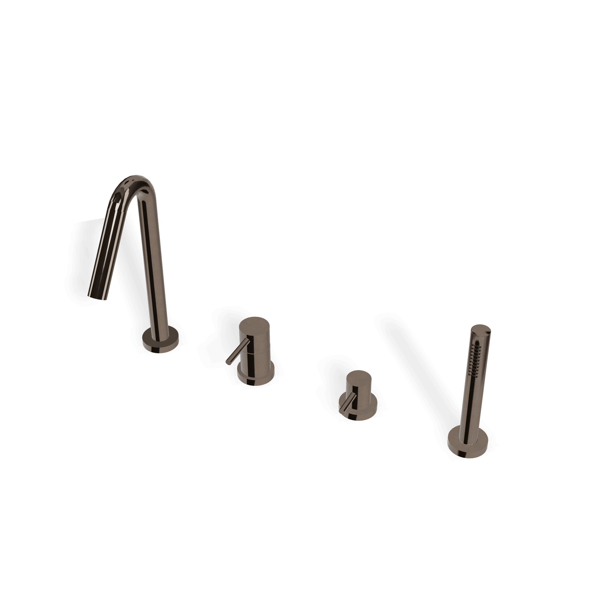 Смеситель на борт ванны на 4 отверстия X-Change