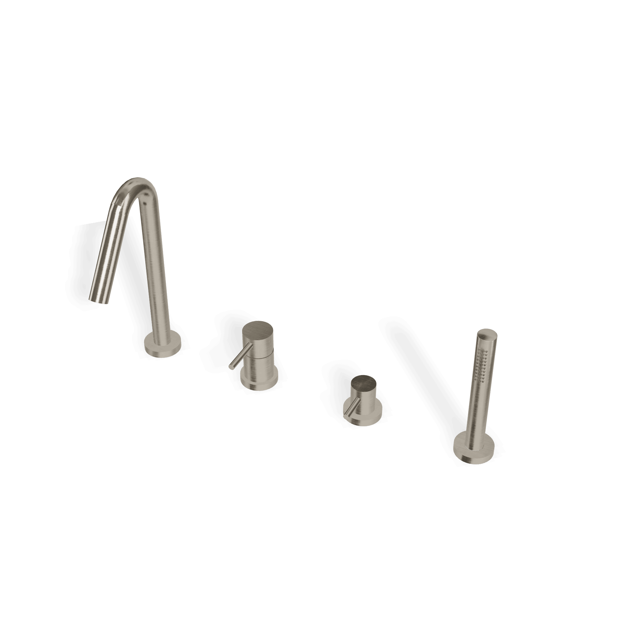 Смеситель на борт ванны на 4 отверстия X-Change