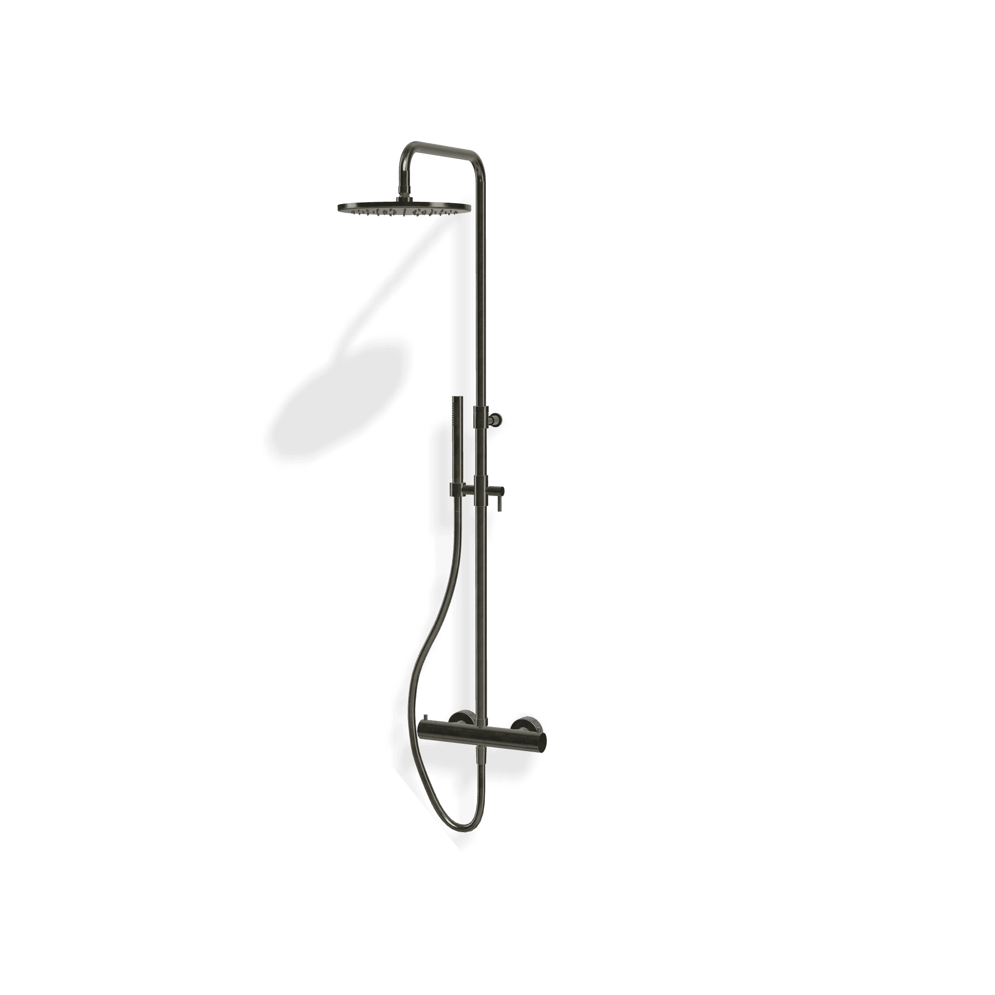 Душевая колонна с термостатическим смесителем, ручным и верхним душем диаметром 250 мм X-Change