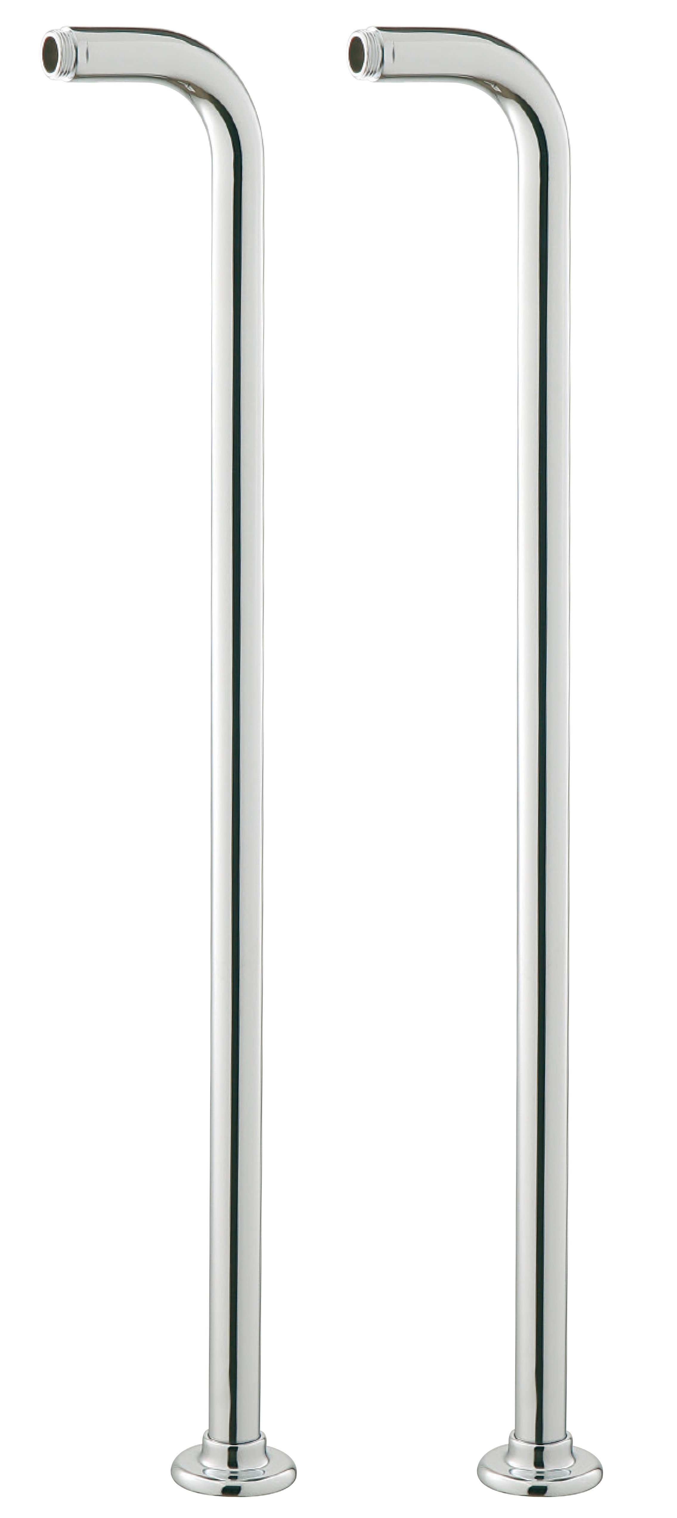 Трубы для установки смесителя для ванны из пола