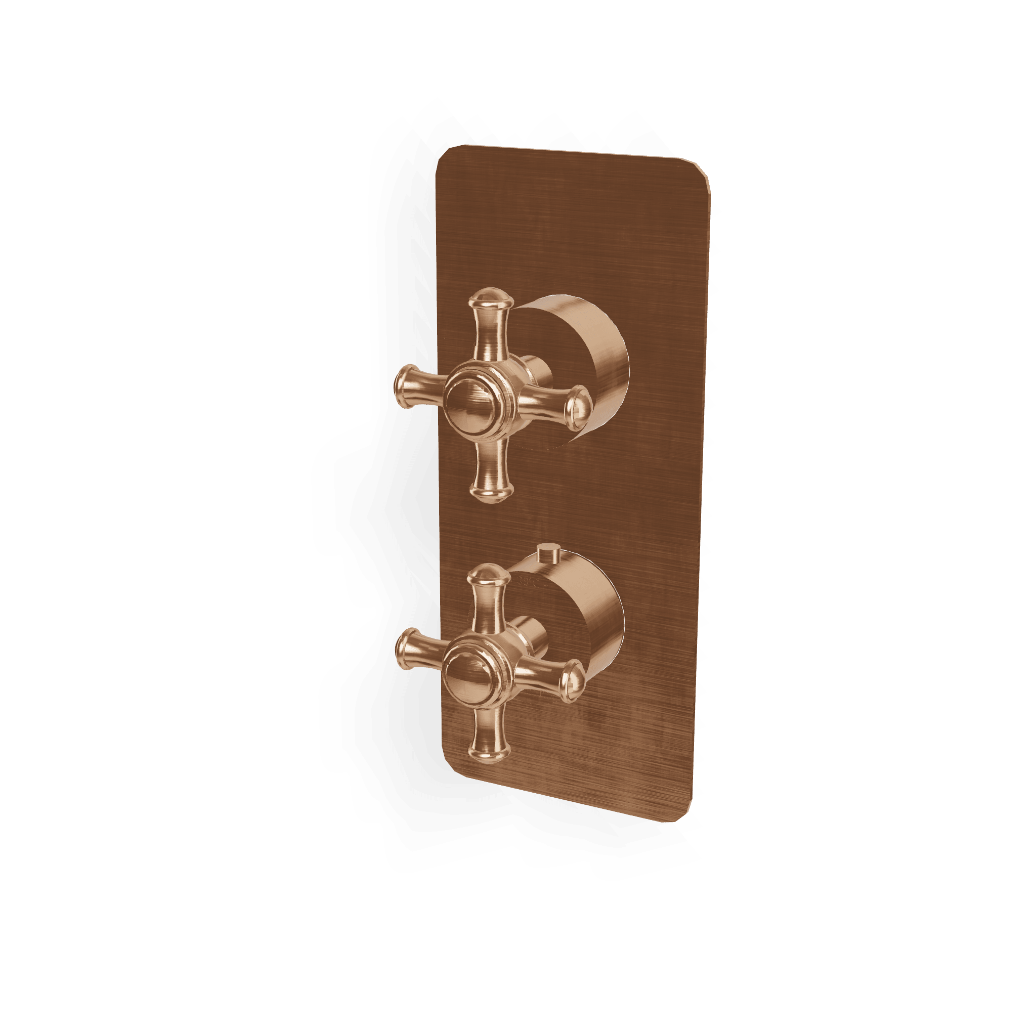 Внешняя часть термостатического смесителя на 2 потребителя Old Italy