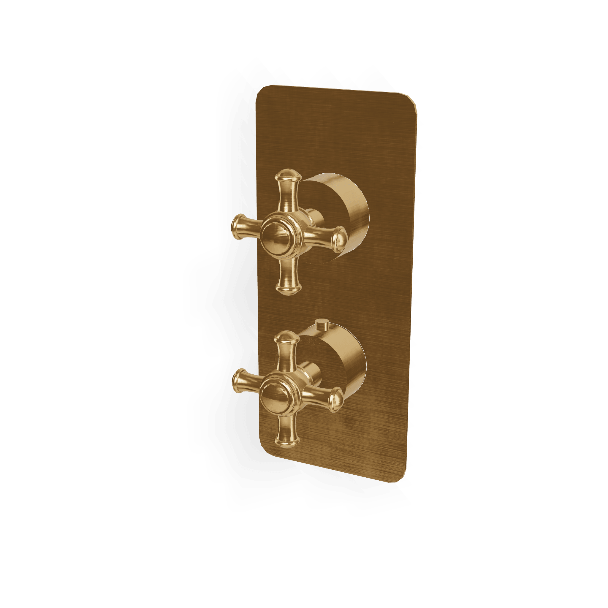 Внешняя часть термостатического смесителя на 2 потребителя Old Italy