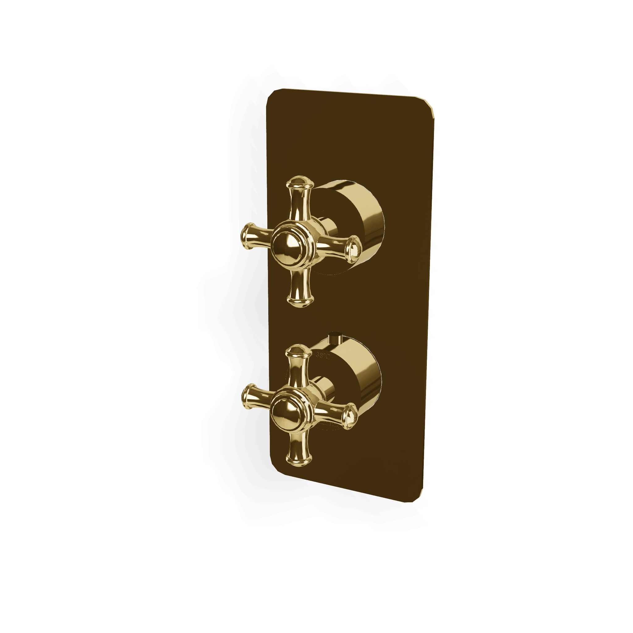 Внешняя часть термостатического смесителя на 2 потребителя Old Italy