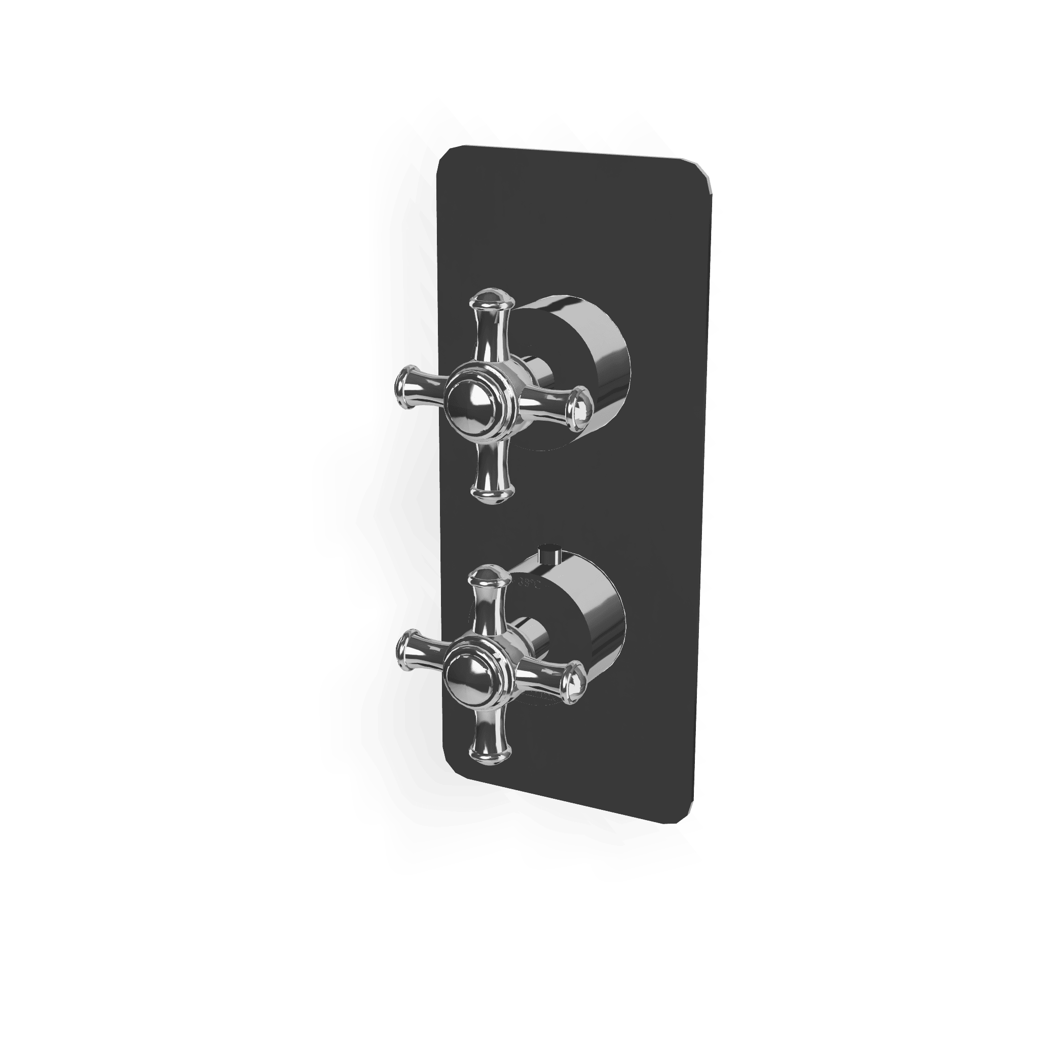 Внешняя часть термостатического смесителя на 2 потребителя Old Italy