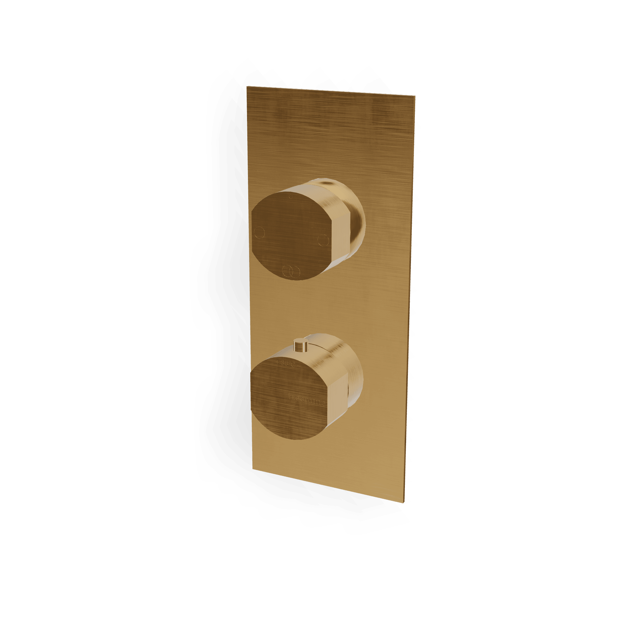 Внешняя часть термостатического смесителя на 2 потребителя Hedo