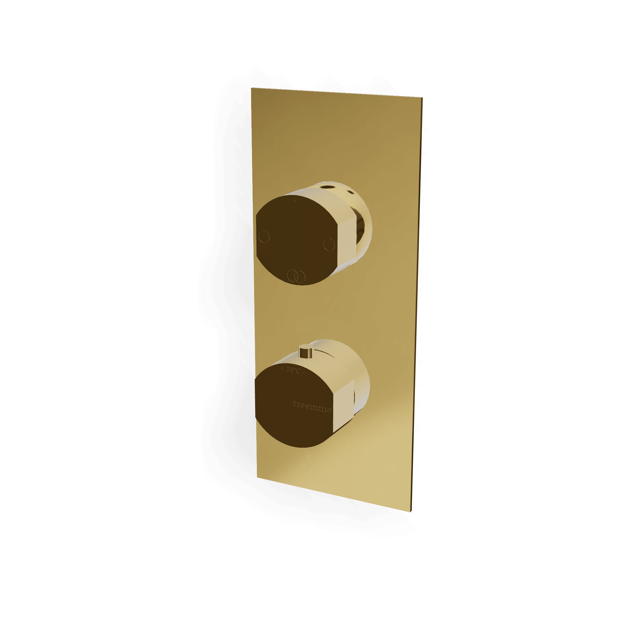 Внешняя часть термостатического смесителя на 2 потребителя Hedo