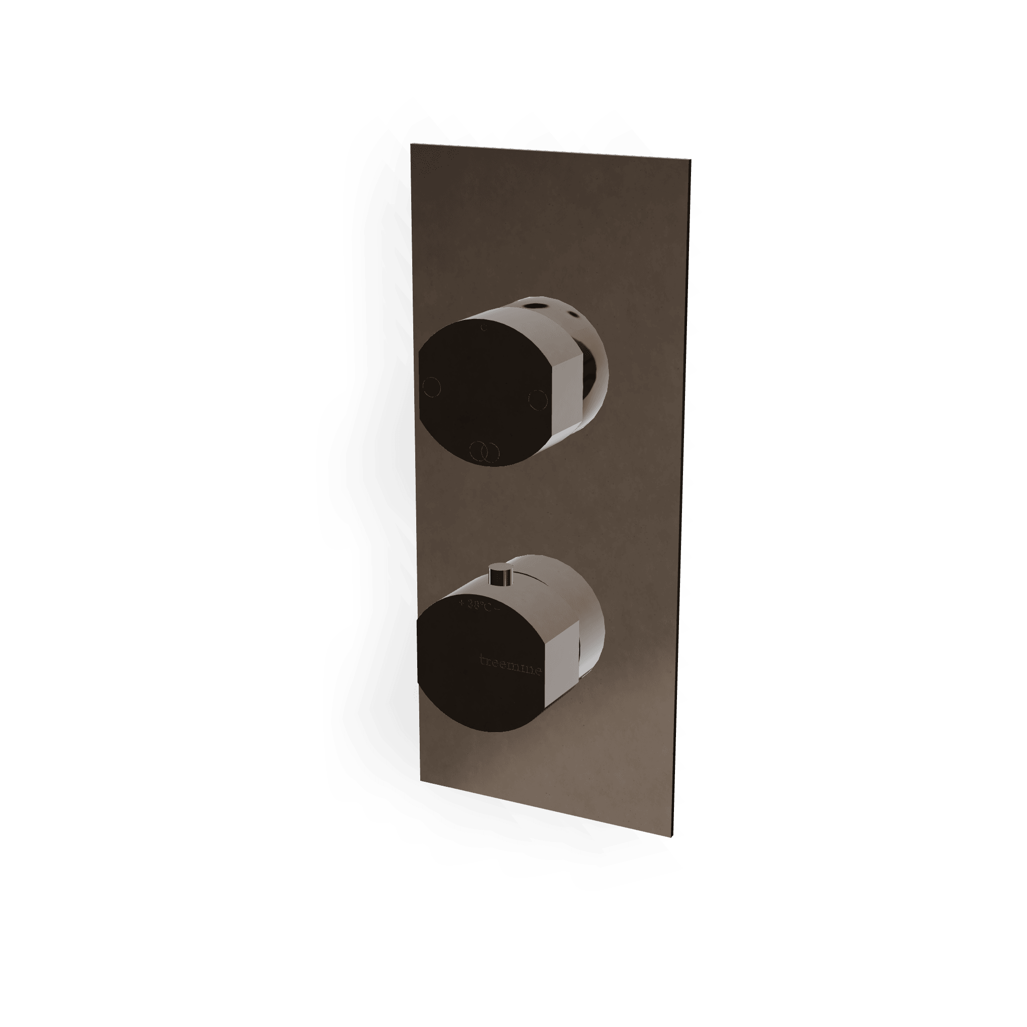 Внешняя часть термостатического смесителя на 2 потребителя Hedo