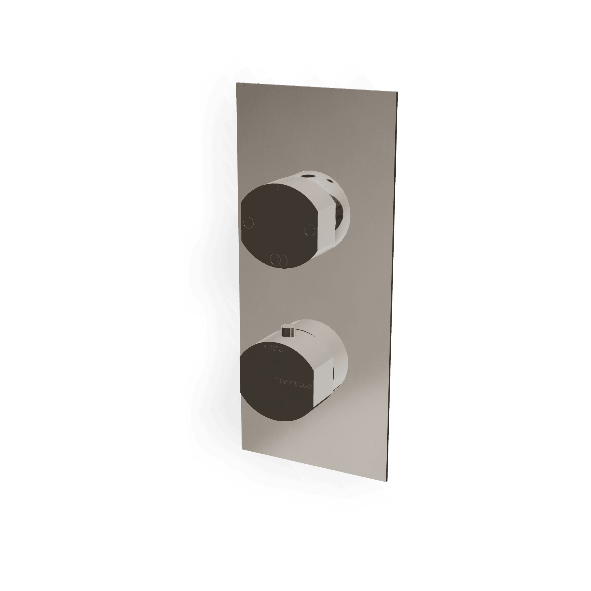 Внешняя часть термостатического смесителя на 2 потребителя Hedo