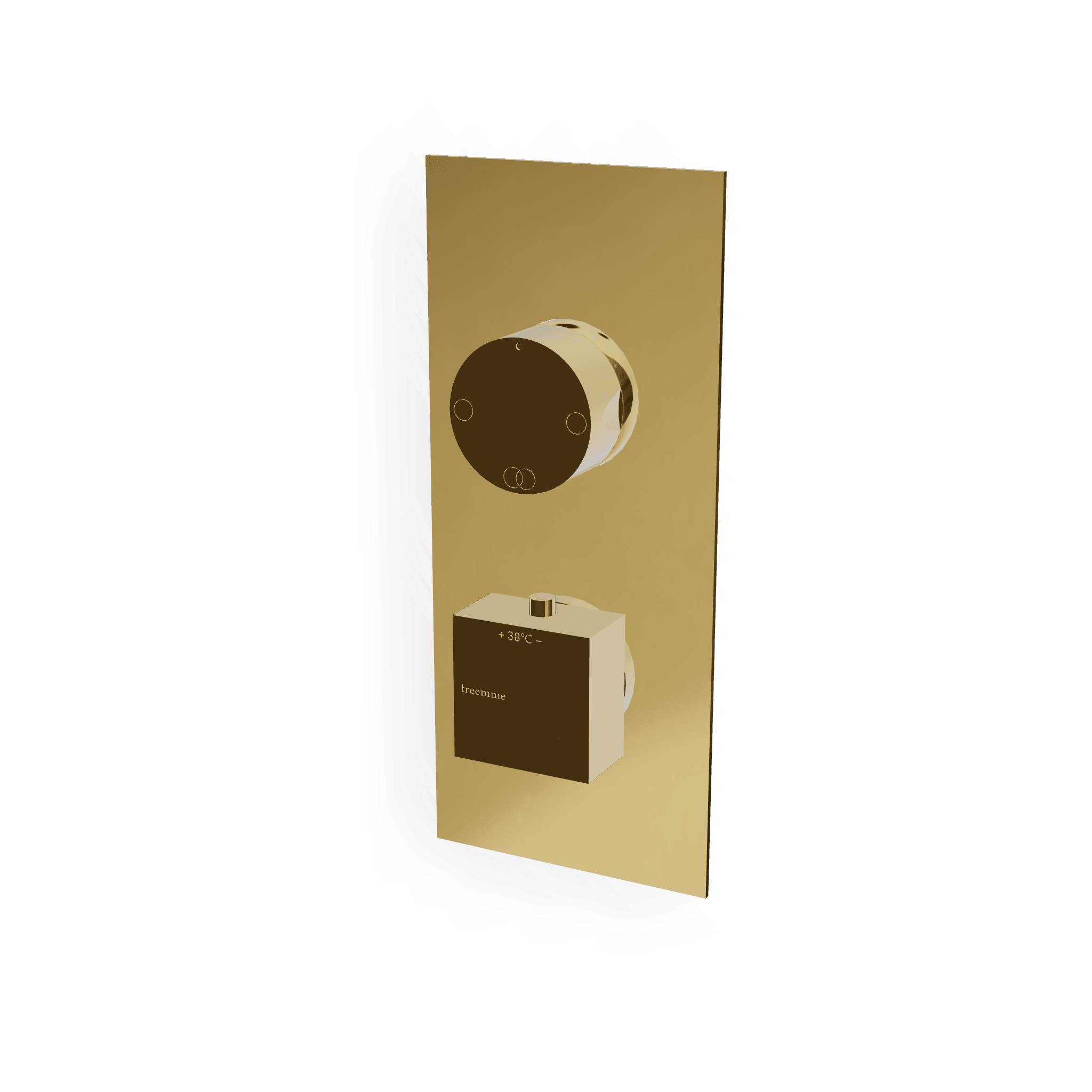 Внешняя часть термостатического смесителя на 2 потребителя Q30