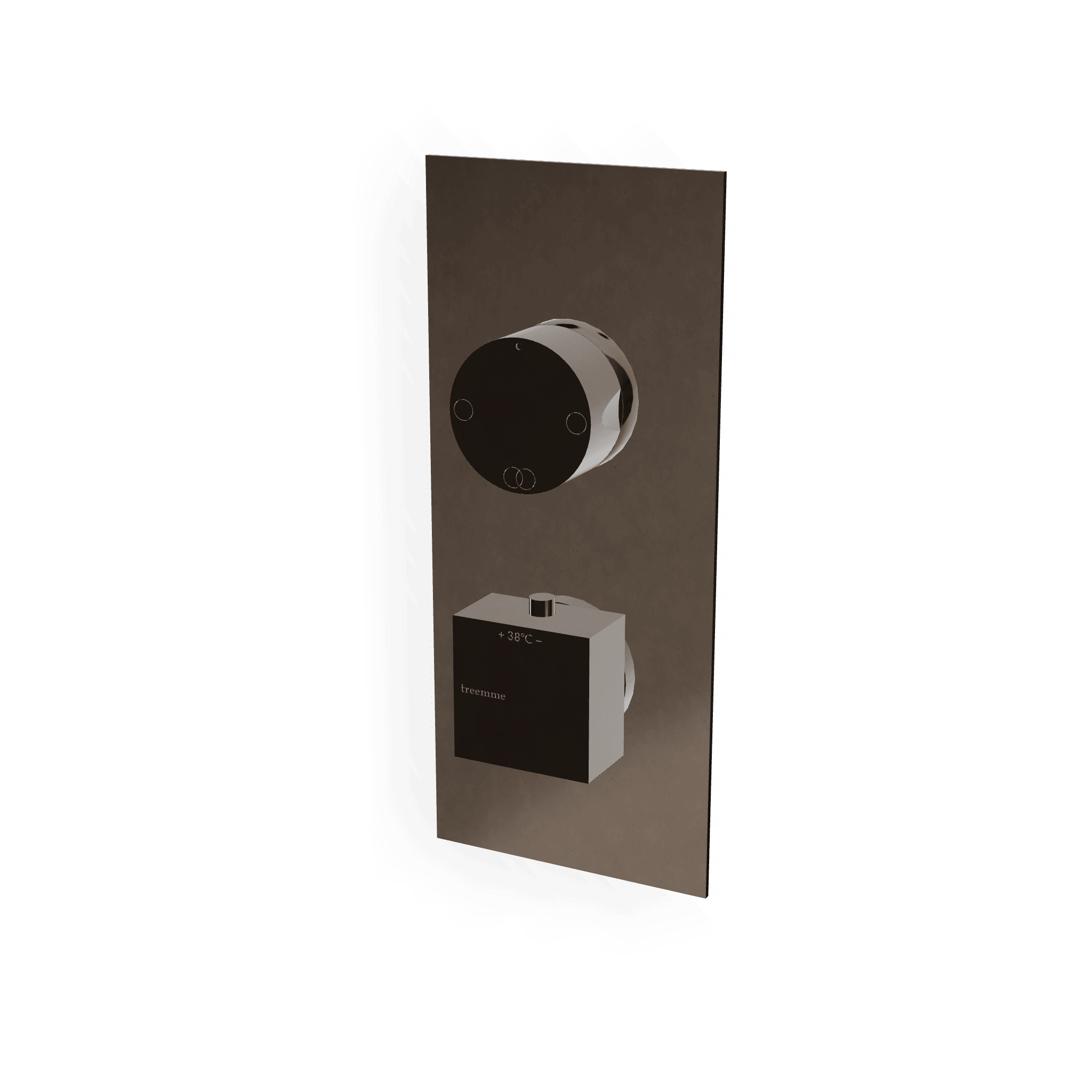 Внешняя часть термостатического смесителя на 2 потребителя Q30