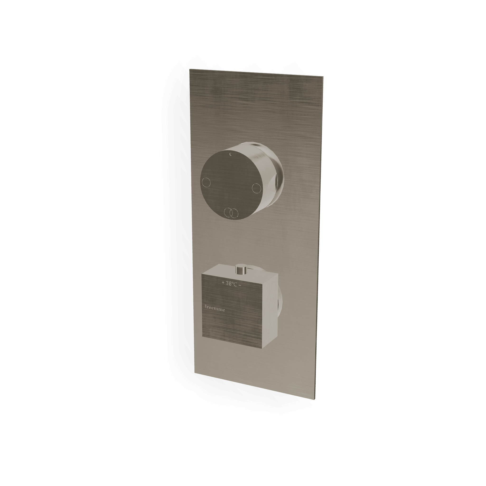 Внешняя часть термостатического смесителя на 2 потребителя Q30