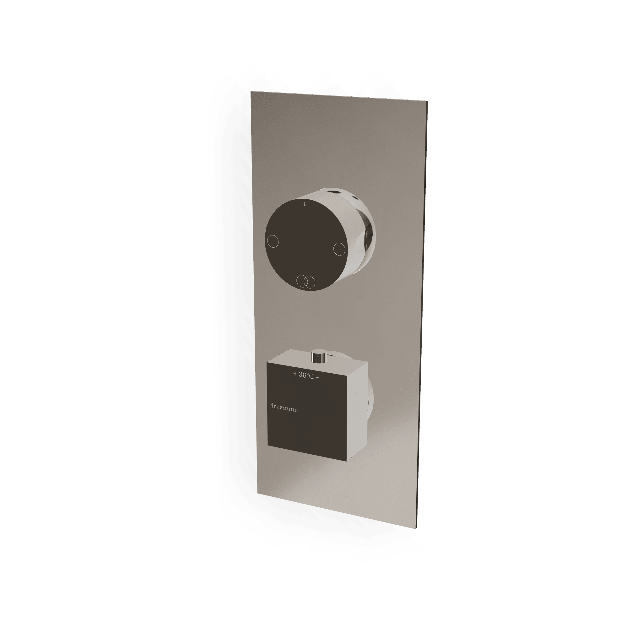 Внешняя часть термостатического смесителя на 2 потребителя Q30