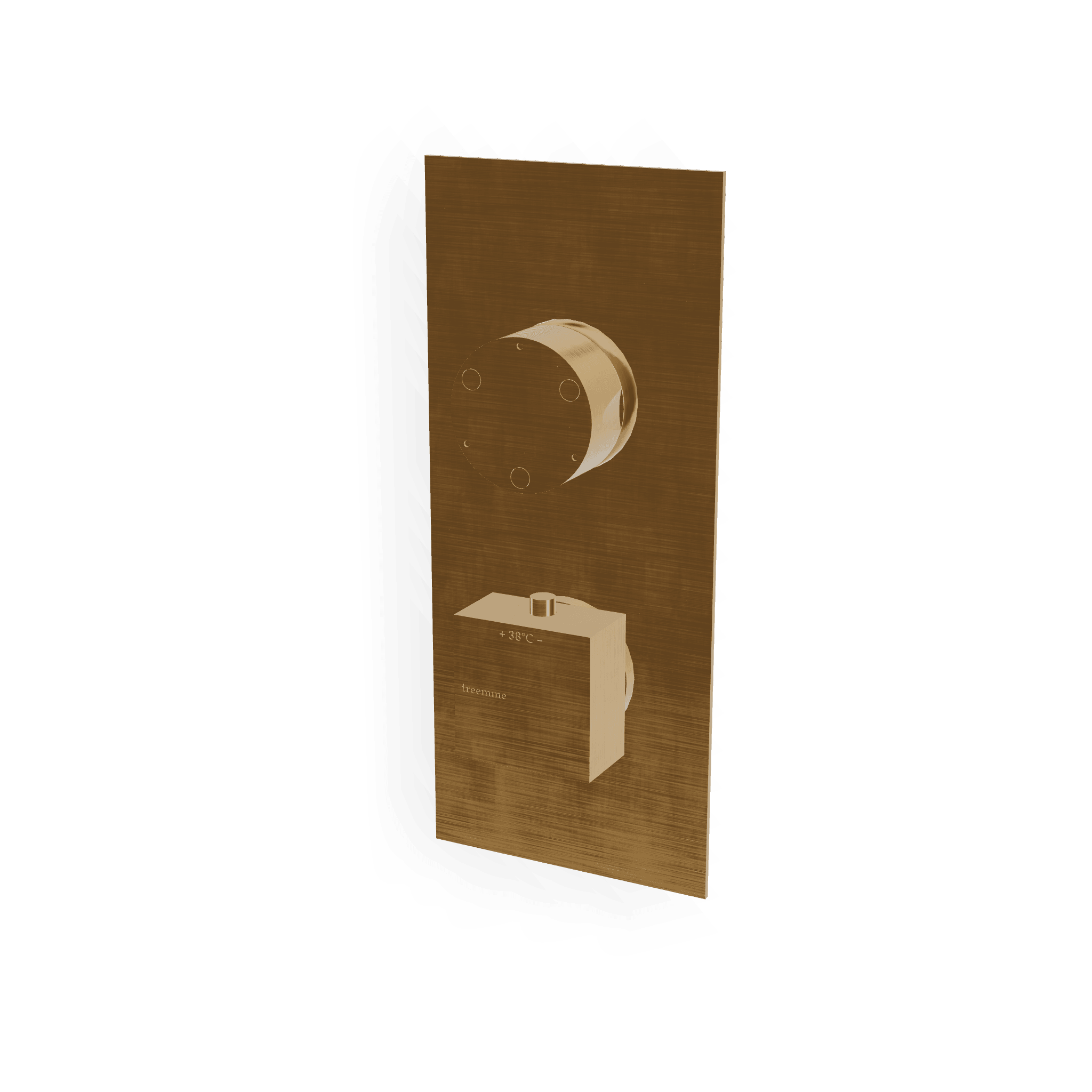 Внешняя часть термостатического смесителя на 3 потребителя Q30