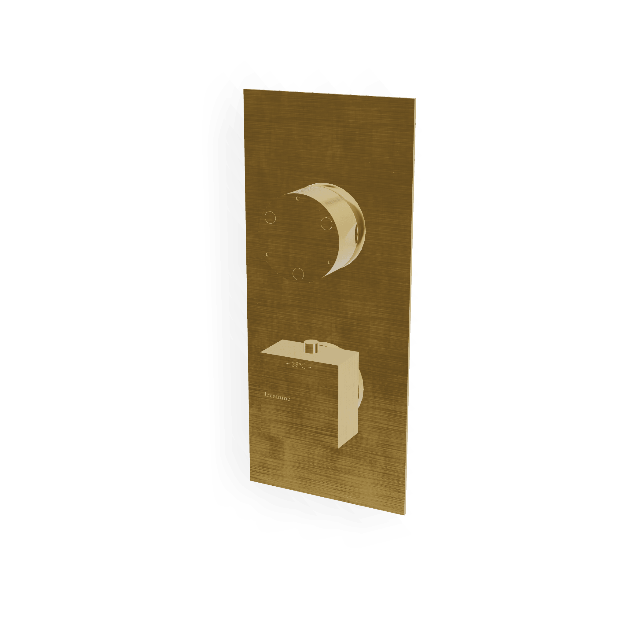 Внешняя часть термостатического смесителя на 3 потребителя Q30