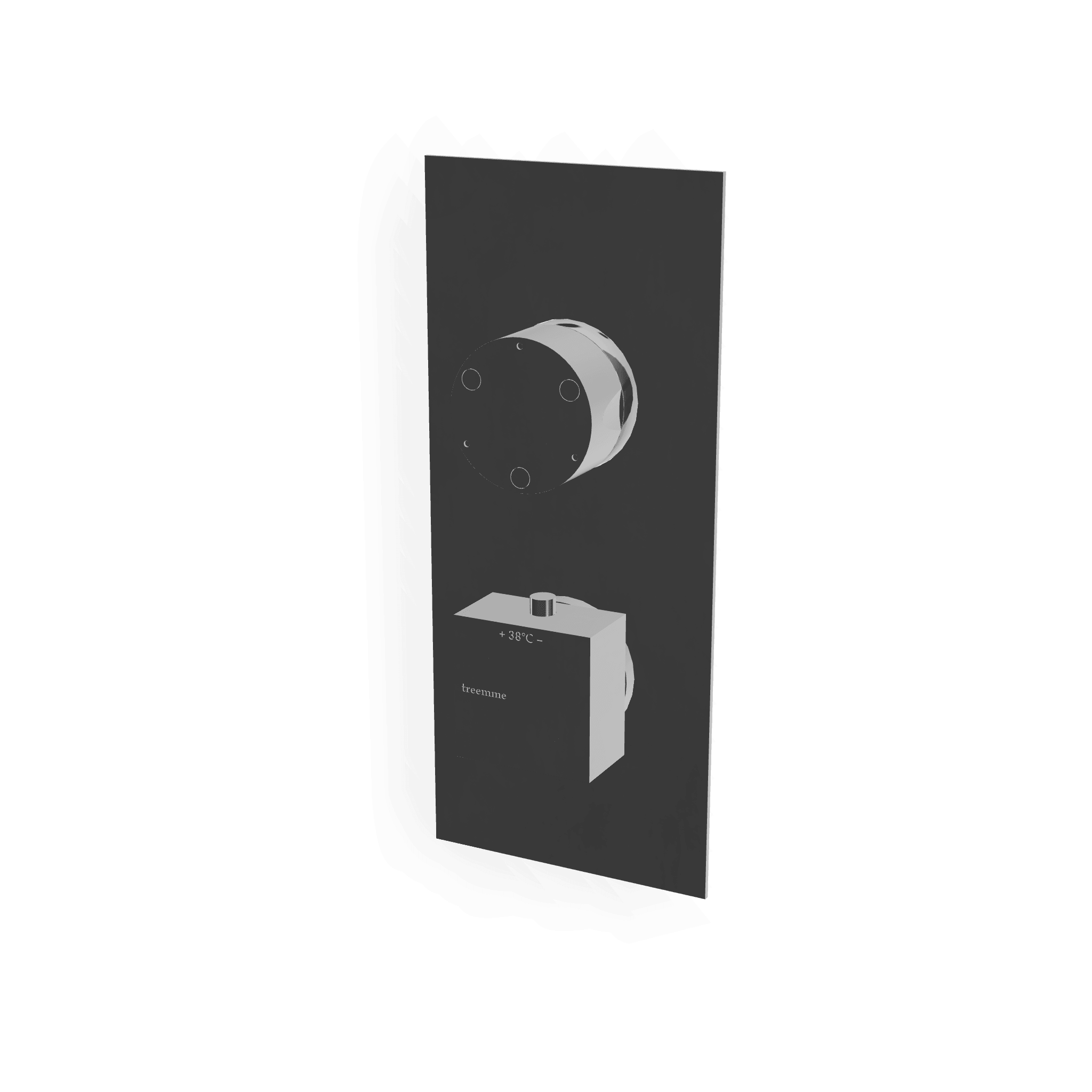 Внешняя часть термостатического смесителя на 3 потребителя Q30