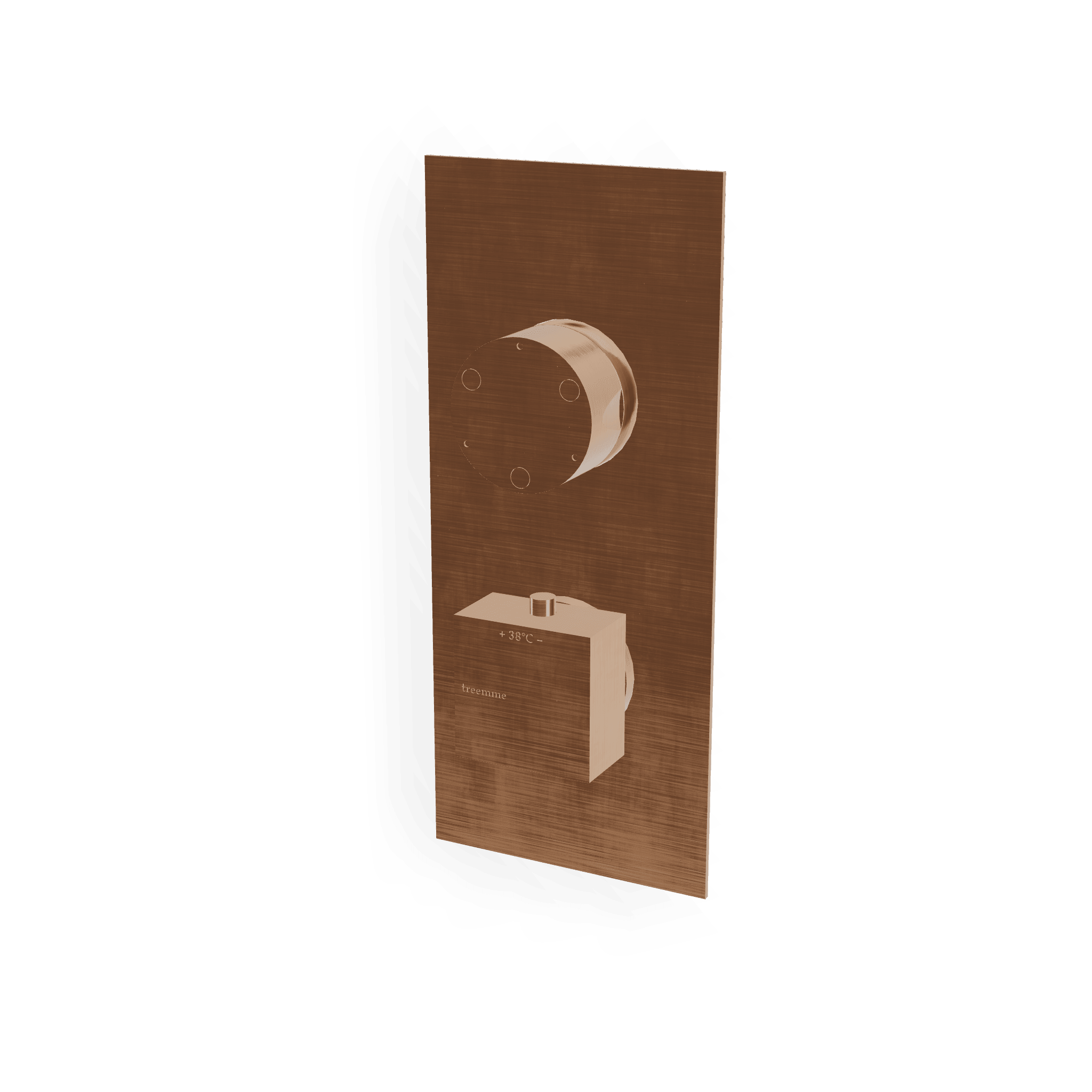 Внешняя часть термостатического смесителя на 3 потребителя Q30